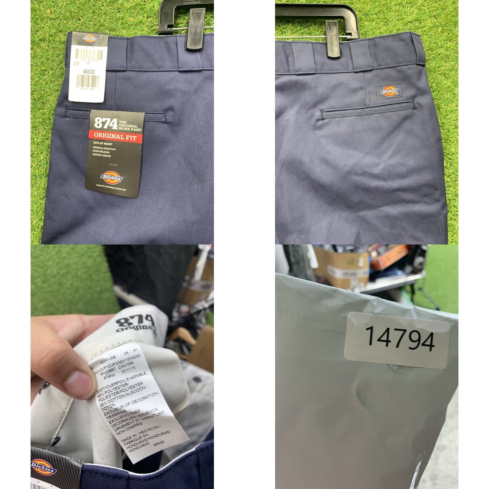 Dickies Dickies 874 Work Pants Mens 38x30 Black Pleated 5-Pocket Regular Straight Denim/Canvas Workwear NWT Size US 38 / EU 54 - 8 Thumbnail