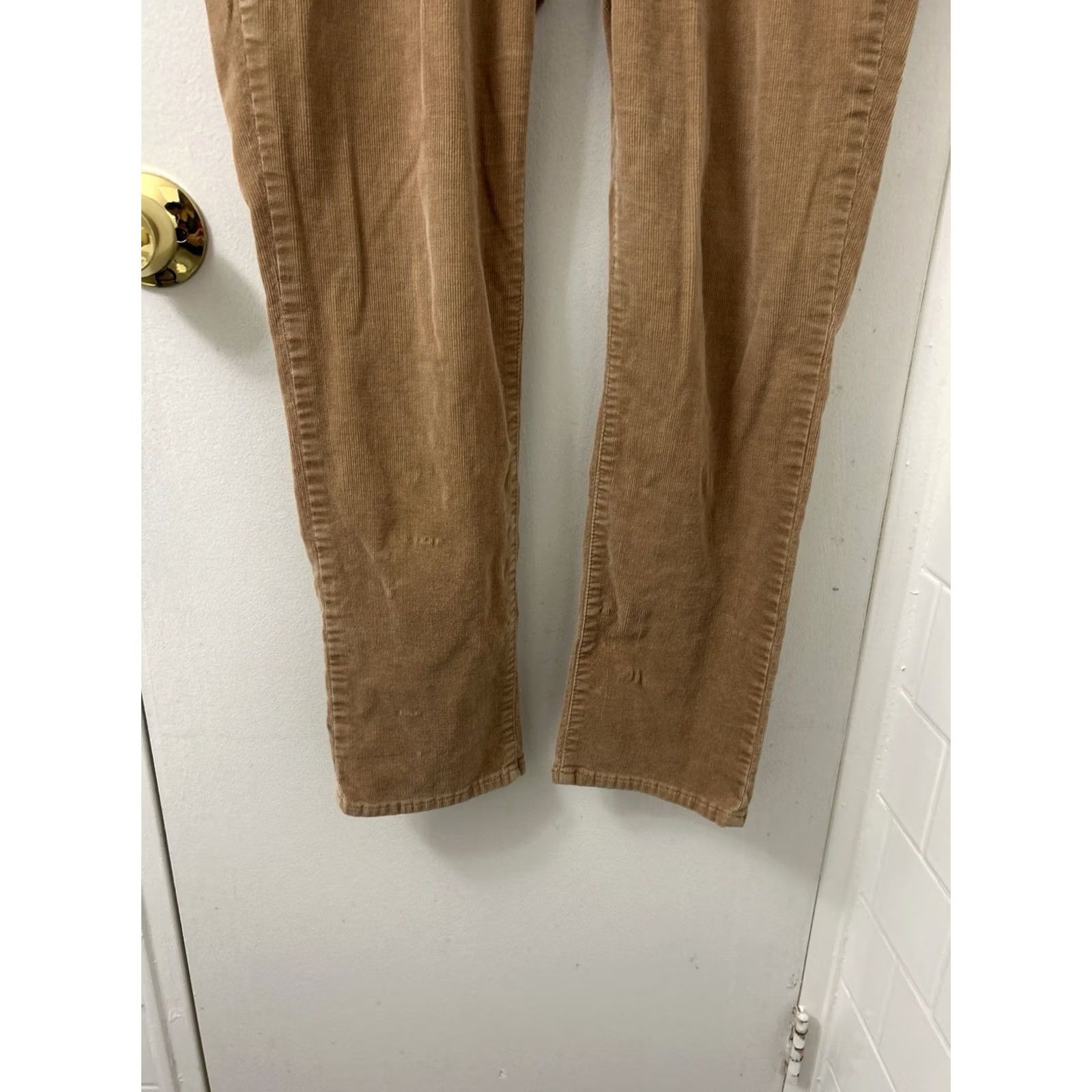 Ralph Lauren Lauren Ralph Lauren Corduroy Pants Womens 8 Brown Straight Slim Chino 32x27 Premier YKK Button Zipper Pocket(s) Machine Washable Vintage No Size 30" / US 8 / IT 44 - 3 Thumbnail
