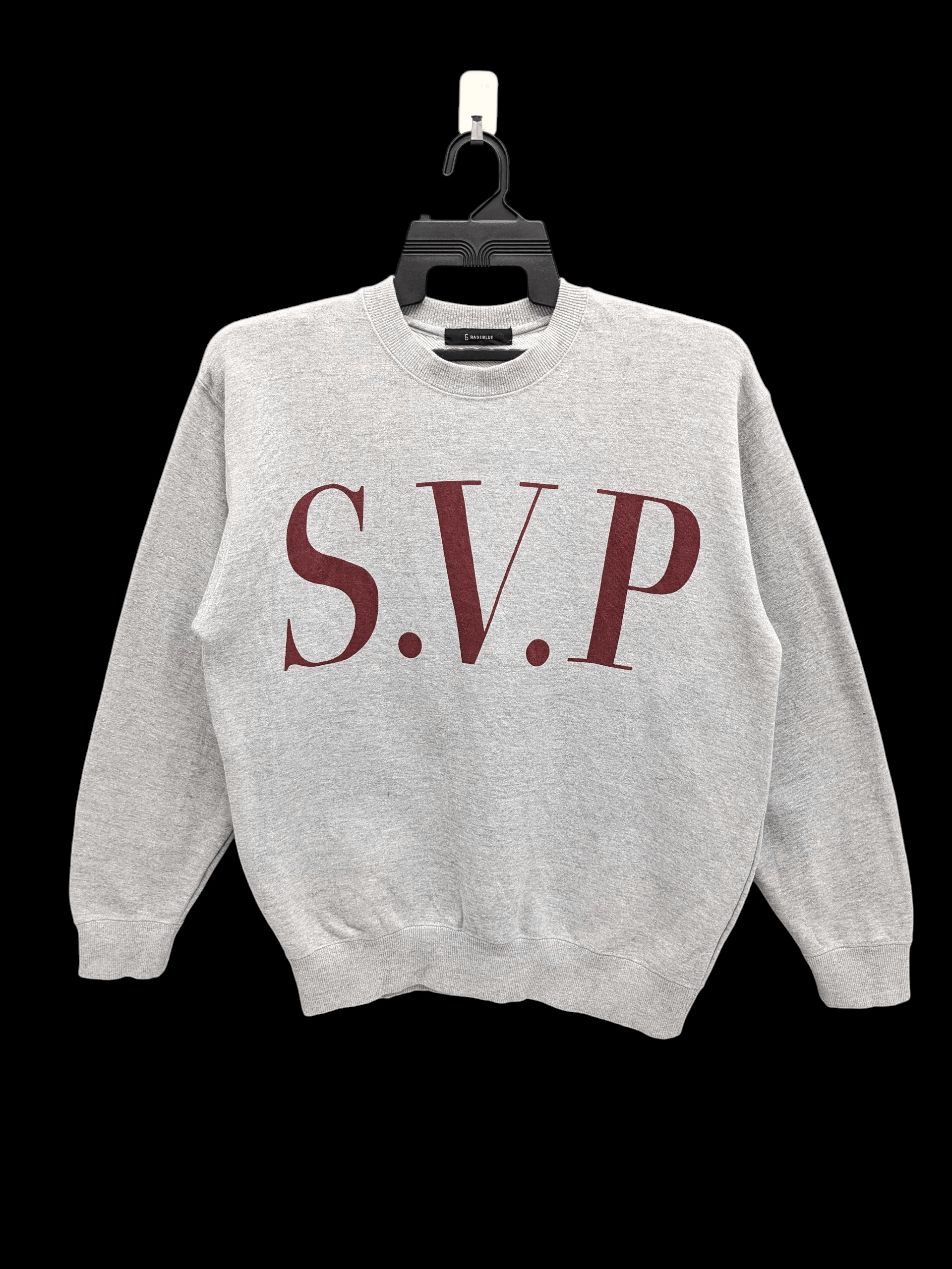 Japanese Brand RAGEBLUE S.V.P. Graphic Crewneck Japanese Casual Sweatshirt Size US L / EU 52-54 / 3 - 1 Thumbnail