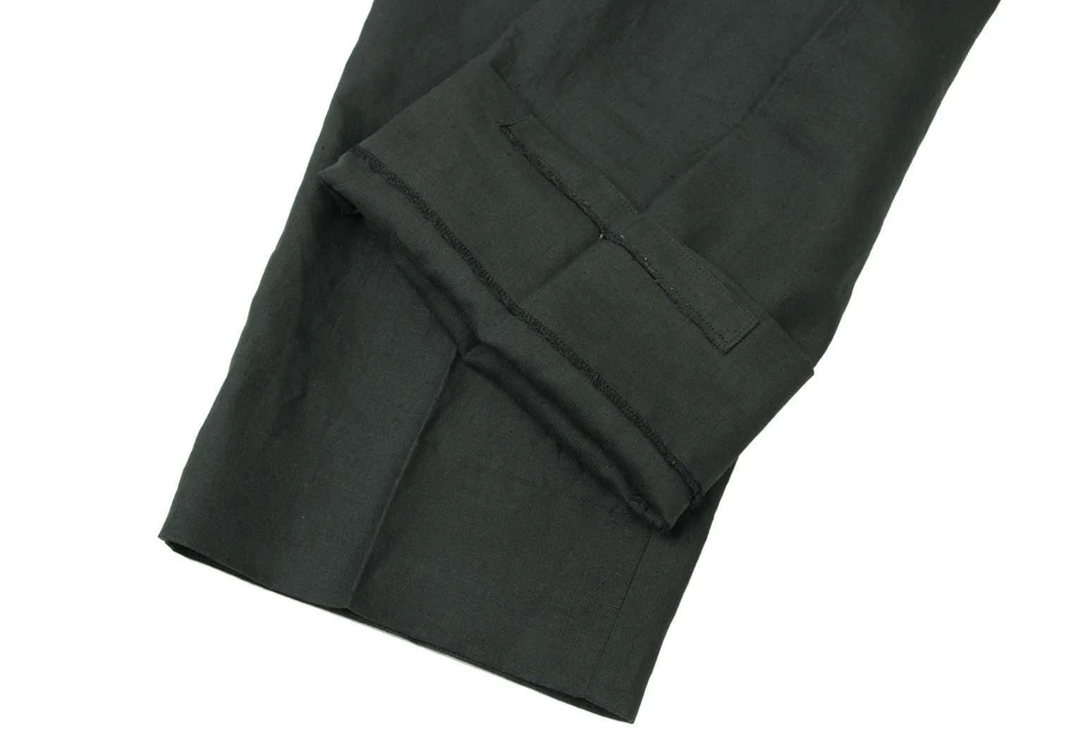 Armani Collezioni Linen Tuck Pants in Green, Size M Size US 26 / EU 42 - 8 Thumbnail