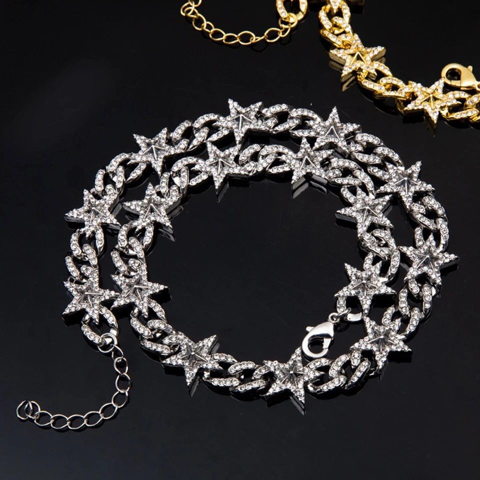 Other 50cm Ice Out Chain Star Necklace Size ONE SIZE - 2 Thumbnail