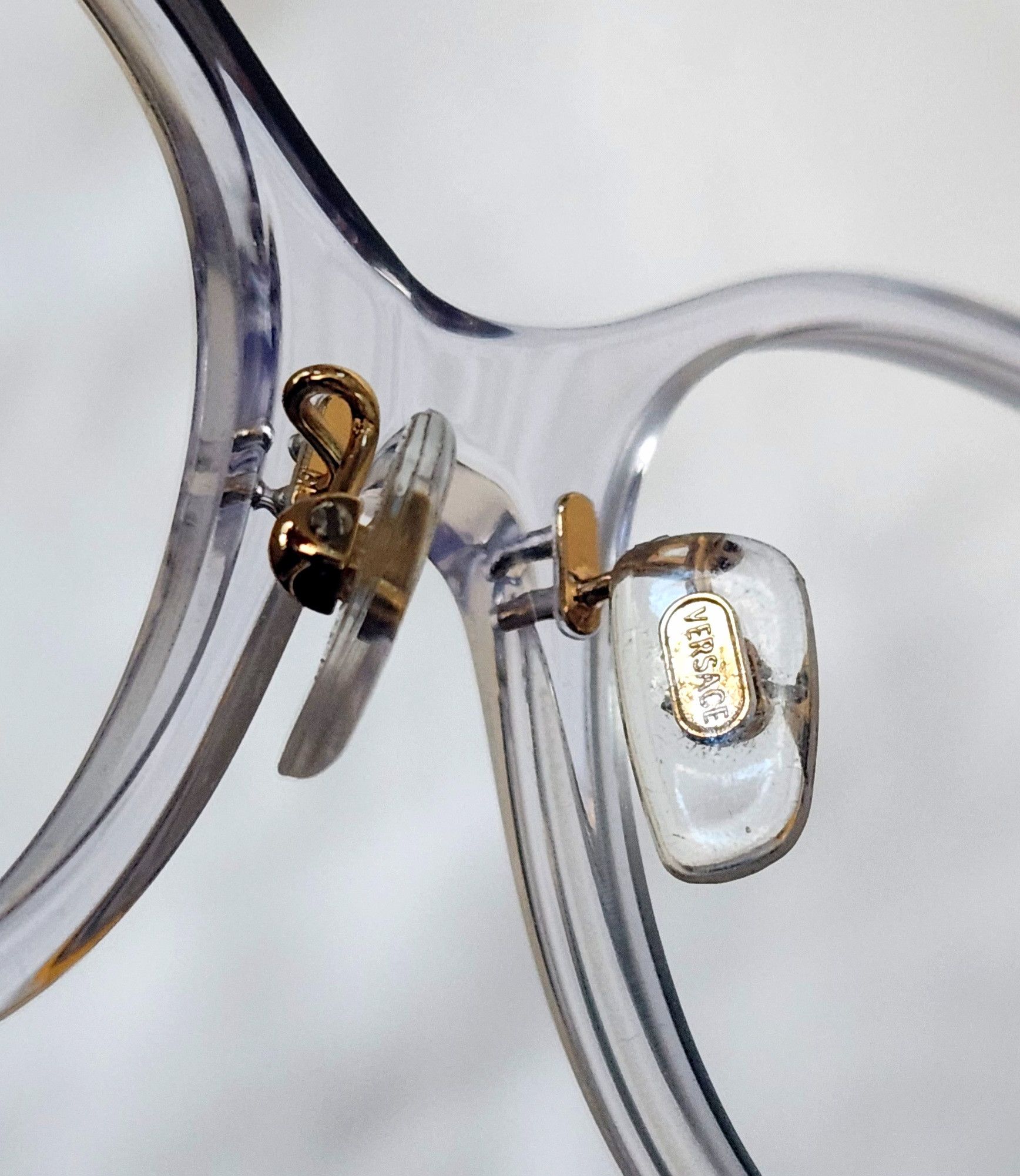 Versace Versace 3351D 148 Crystal Clear Oval Eyeglasses *No lens* Size ONE SIZE - 12 Thumbnail
