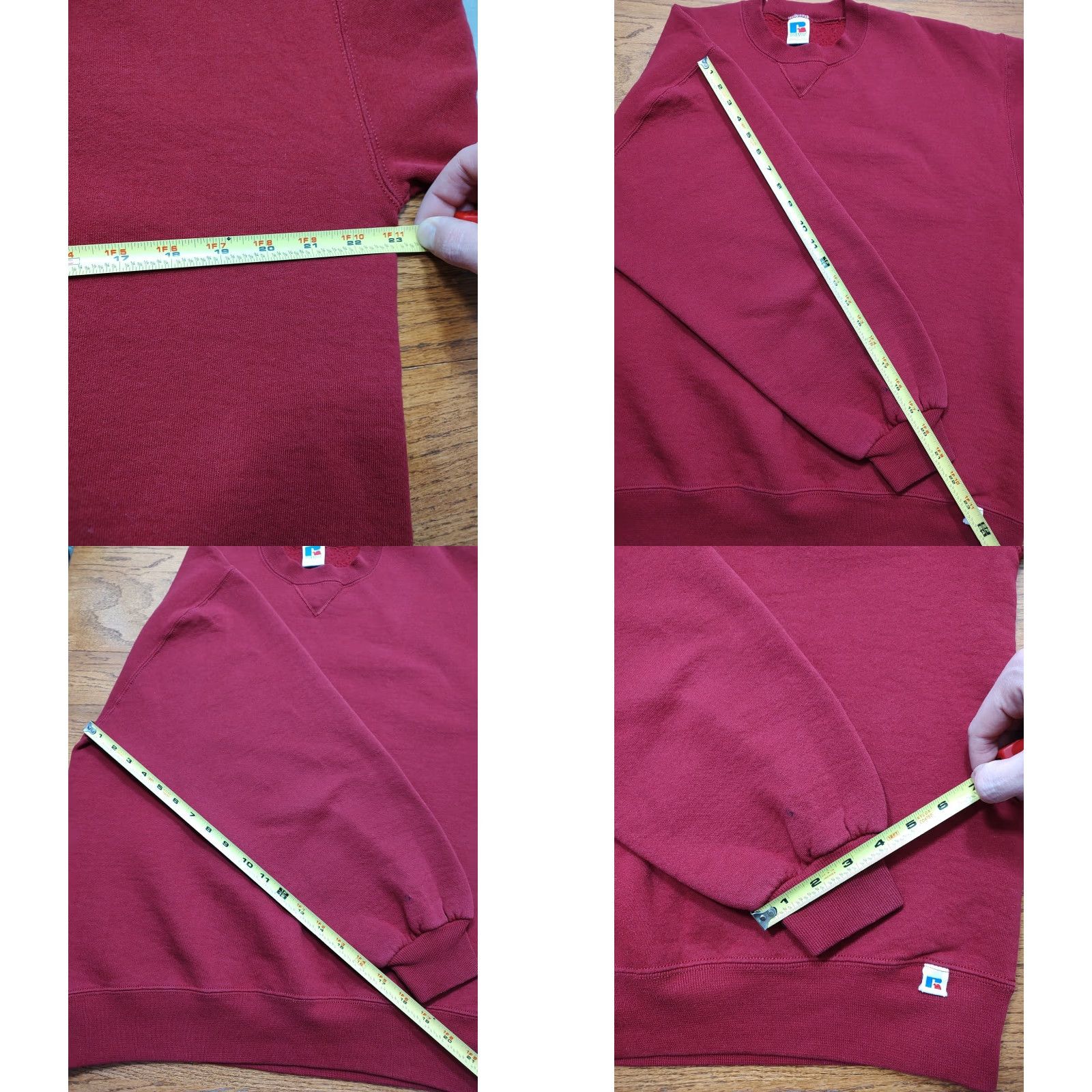 Russell Athletic VINTAGE Russell Athletic Sweatshirt Men L Red USA 90s Pullover Crew Neck Classic Logo Sports/ Gym & Training Size US L / EU 52-54 / 3 - 8 Thumbnail