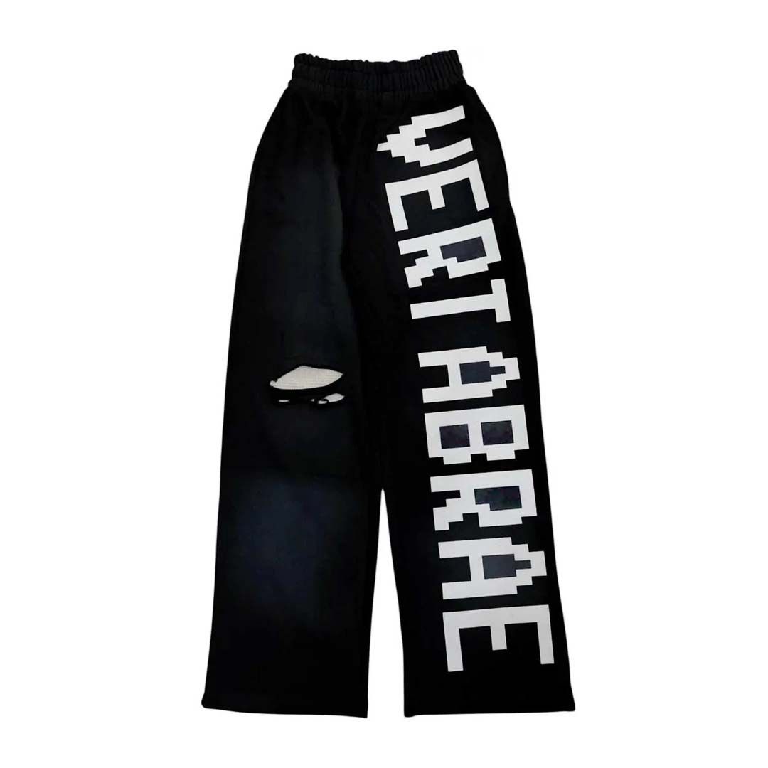 Vertabrae Black White Sweatpants Size US 36 / EU 52 - 1 Preview