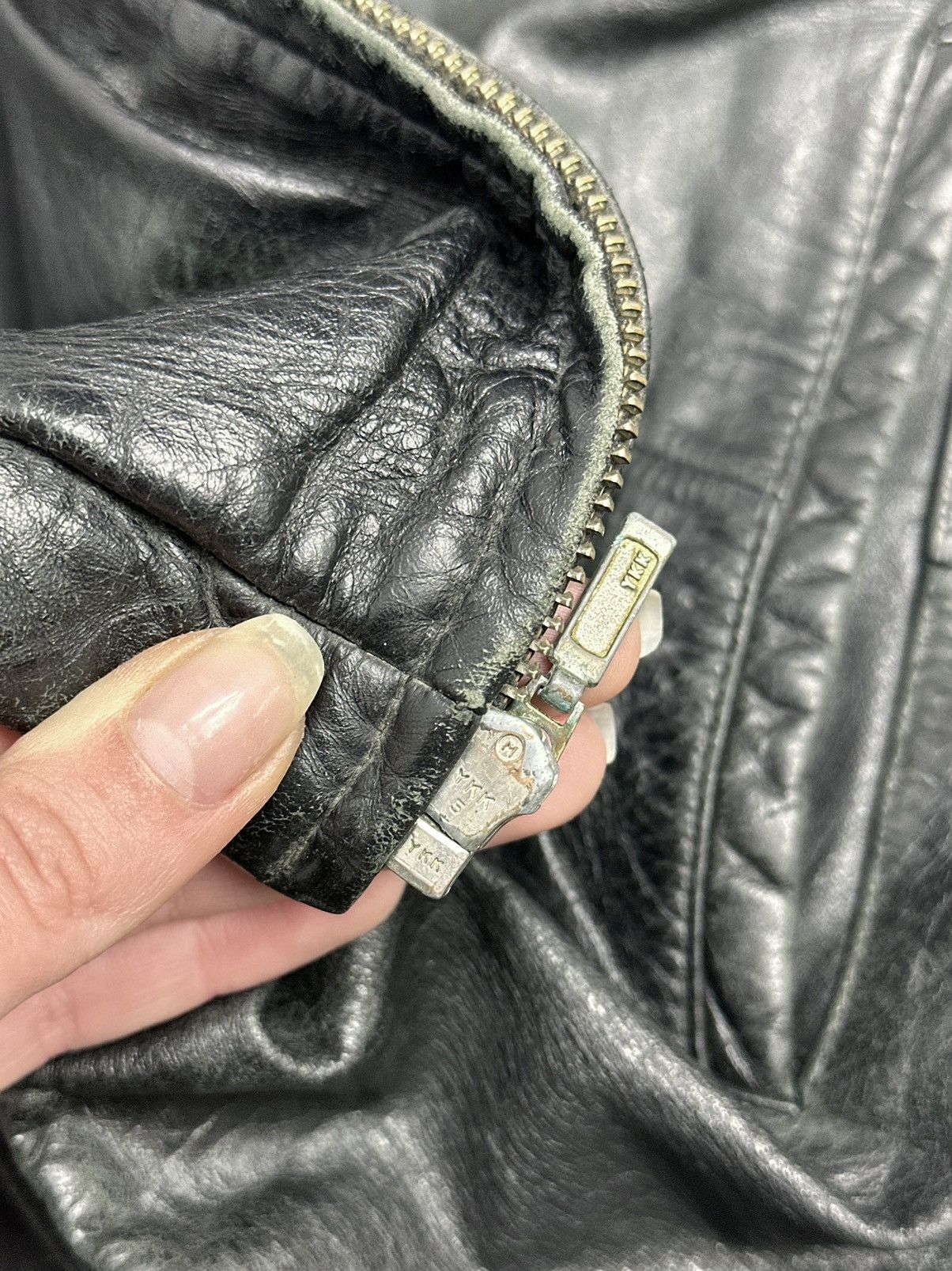14th Addiction Vintage Leather Jacket Diesel Style Avantgarde IfSixWasNine Size US M / EU 48-50 / 2 - 10 Thumbnail