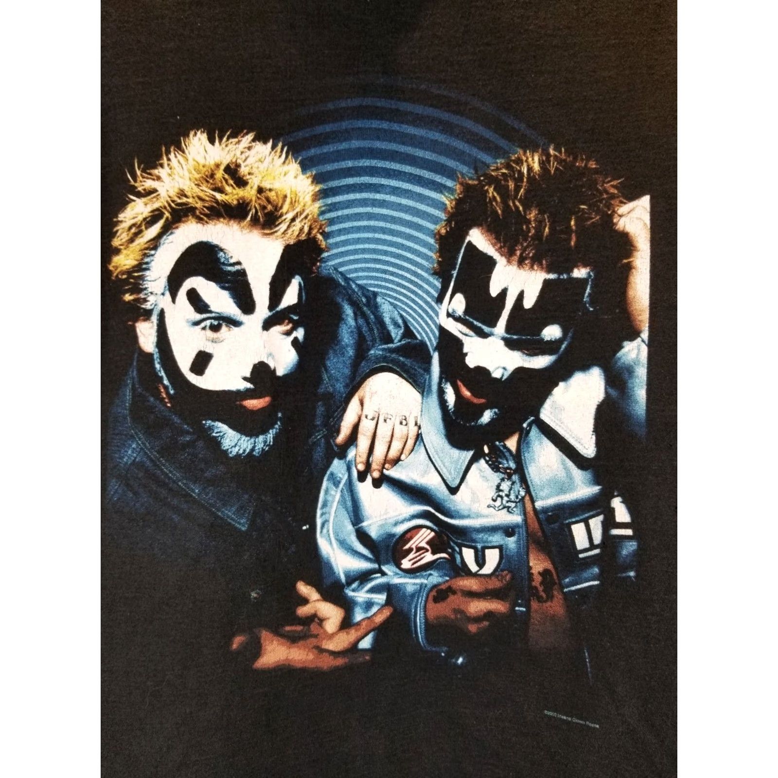 Fruit Of The Loom VINTAGE 2000 INSANE CLOWN POSSE 2 SIDE PRINT BLACK COTTON T-SHIRT SZ LARGE Size US L / EU 52-54 / 3 - 2 Thumbnail