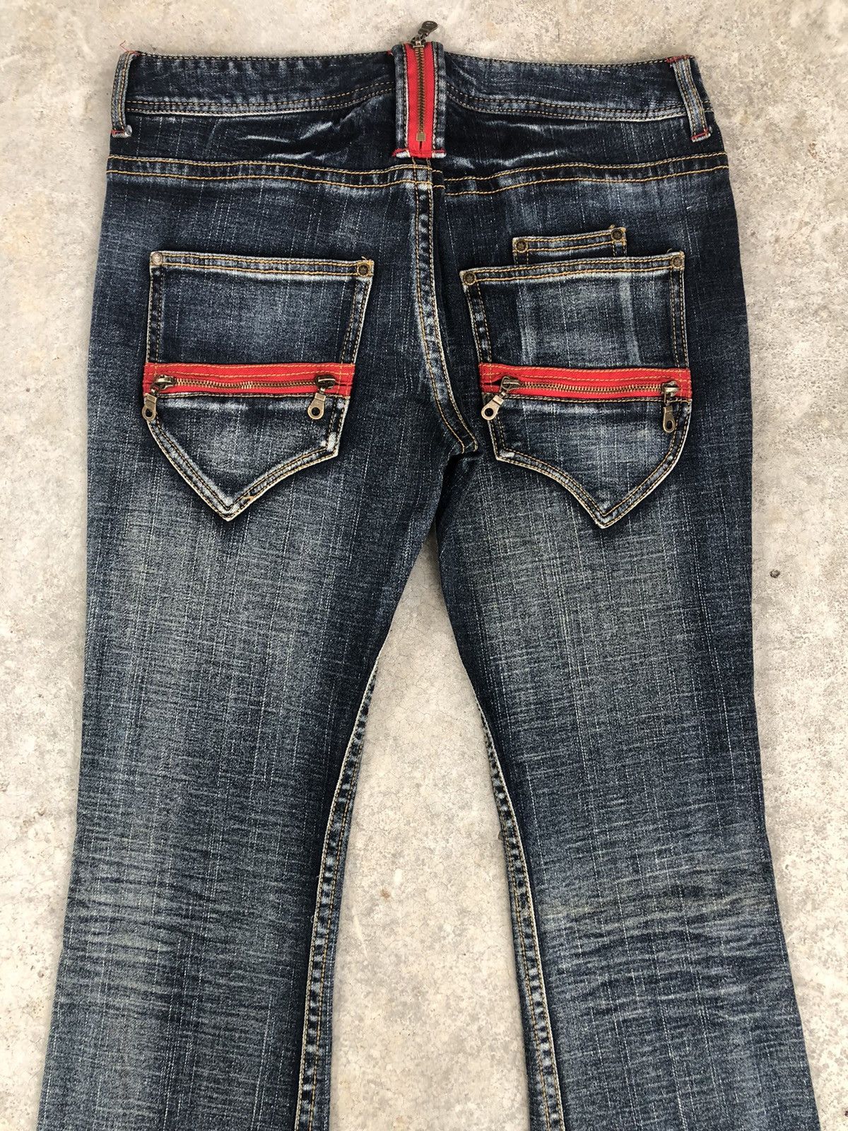 If Six Was Nine Japanese BCBG Flared Jeans Distressed Jeans Size US 32 / EU 48 - 8 Thumbnail