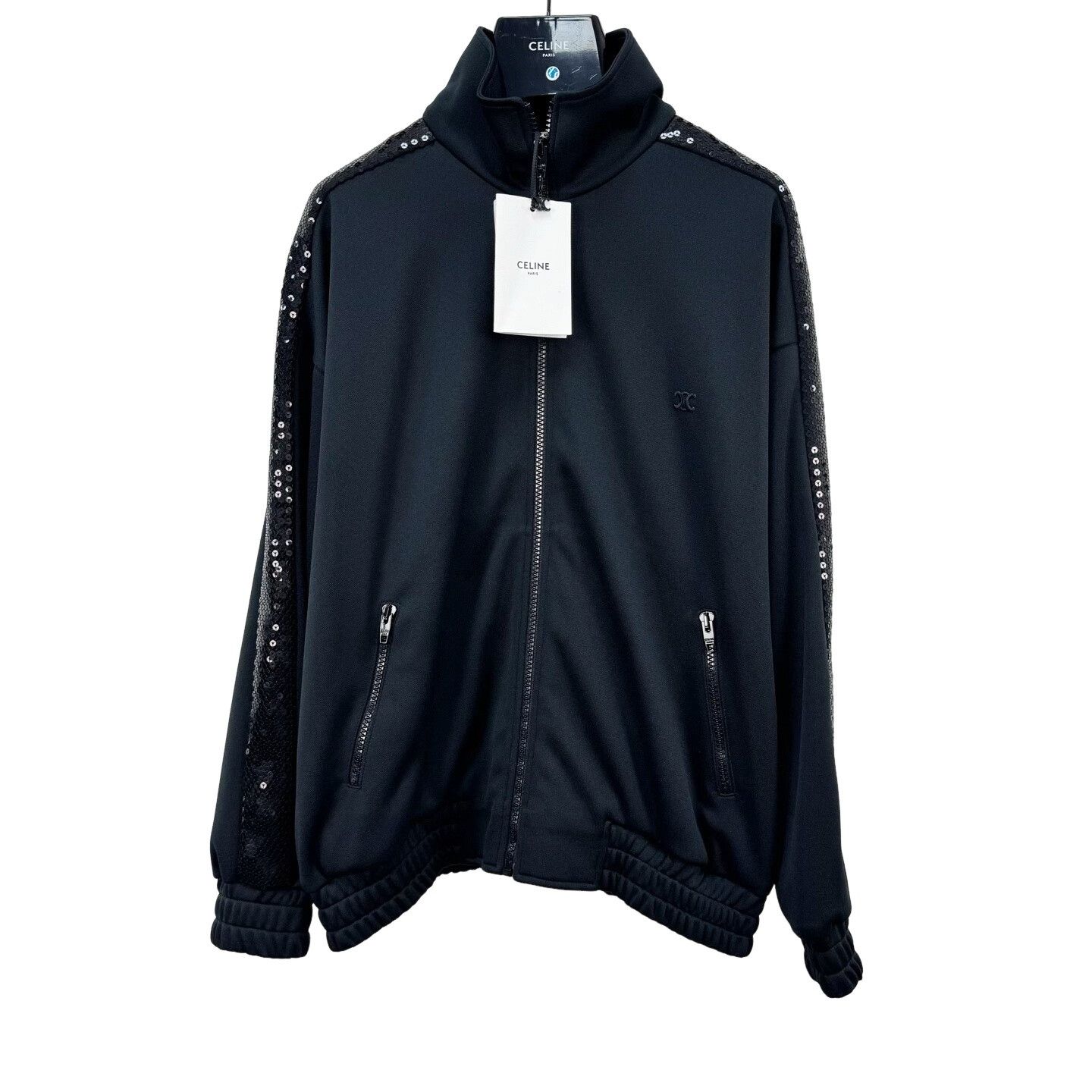 Celine Celine Sequin Track Jacket Black Size XS Size US XS / EU 42 / 0 - 1 Thumbnail