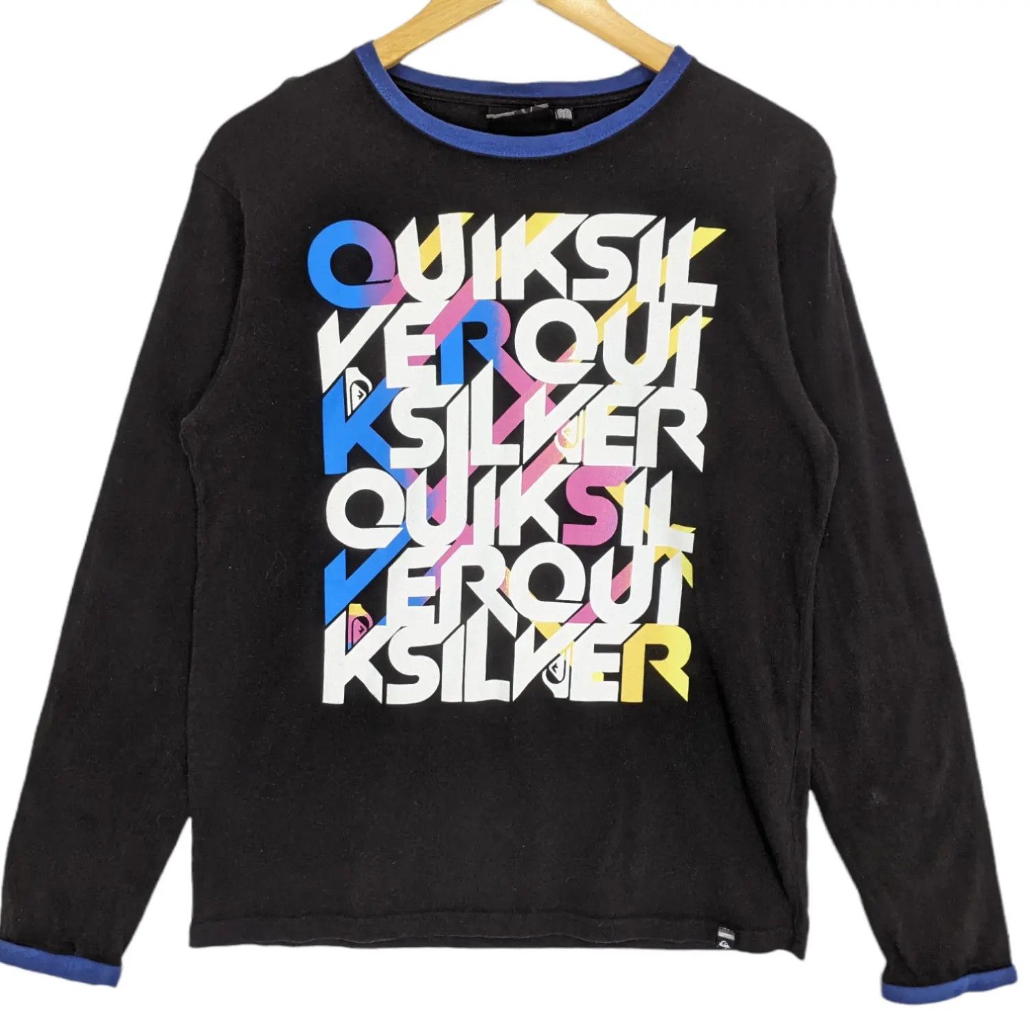 Quiksilver QUIKSILVER Surfboard Big Spell Out Image Long Sleeve T-Shirt Size US M / EU 48-50 / 2 - 2 Thumbnail