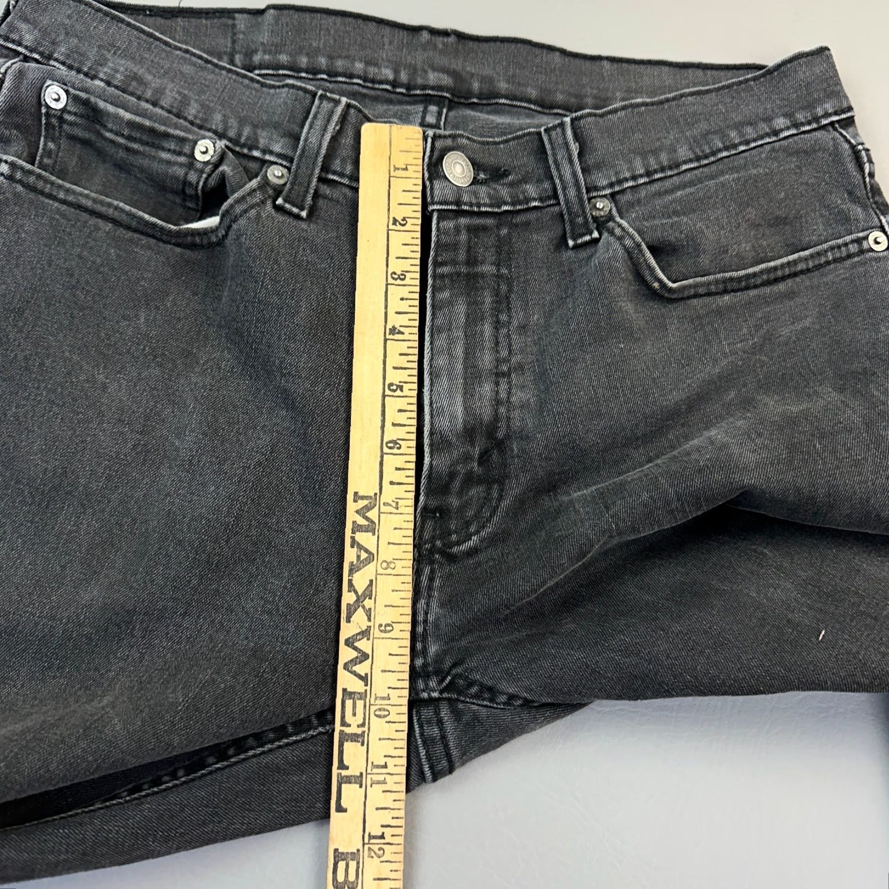 Levi's Levi's 541 Jeans Mens 31x32 Black Denim Athletic Taper Stretch Casual Jeans Size US 31 - 5 Thumbnail