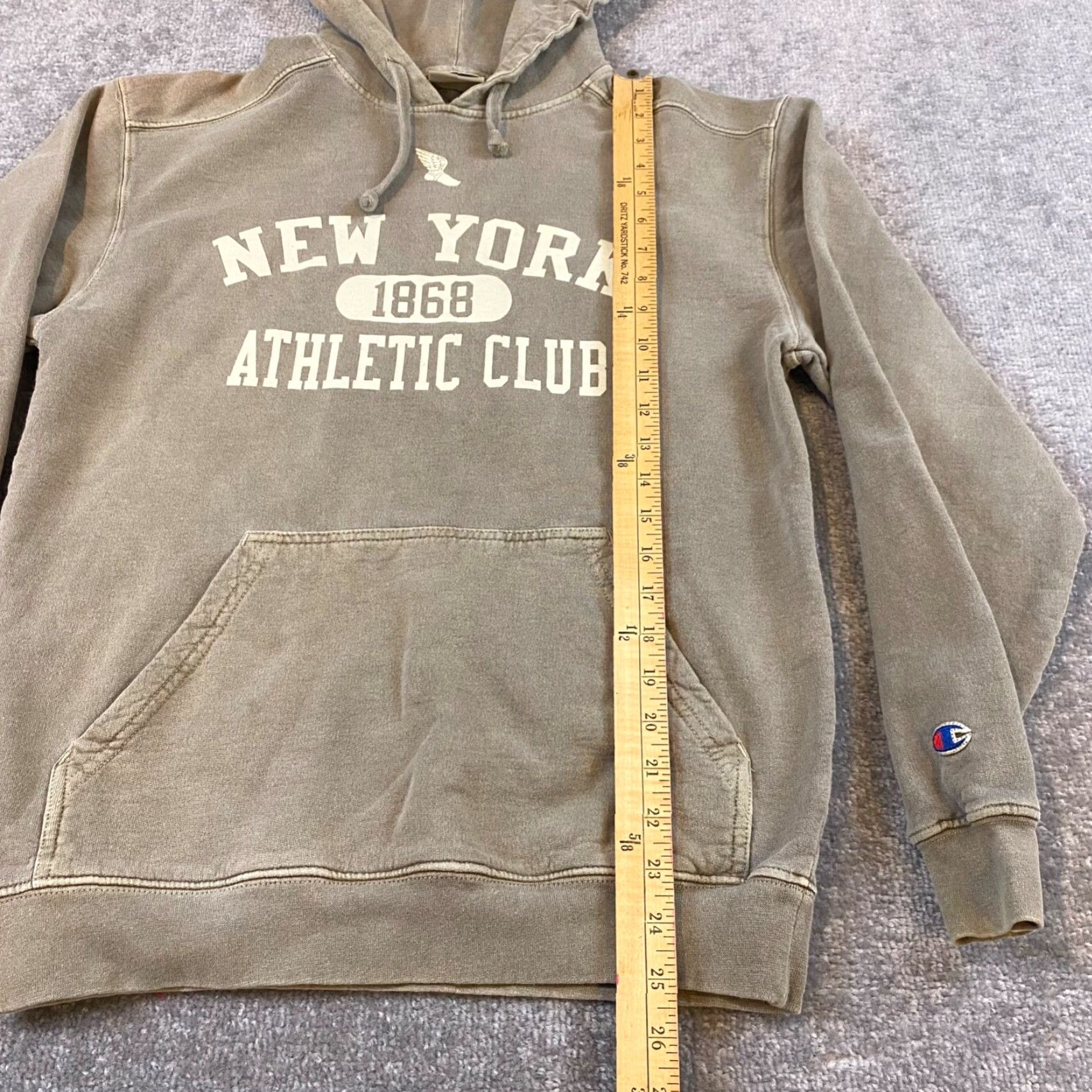 Champion Champion New York Athletic Club Hoodie Men Small Beige Brown 1868 NYAC Y2k READ* Size US S / EU 44-46 / 1 - 5 Thumbnail