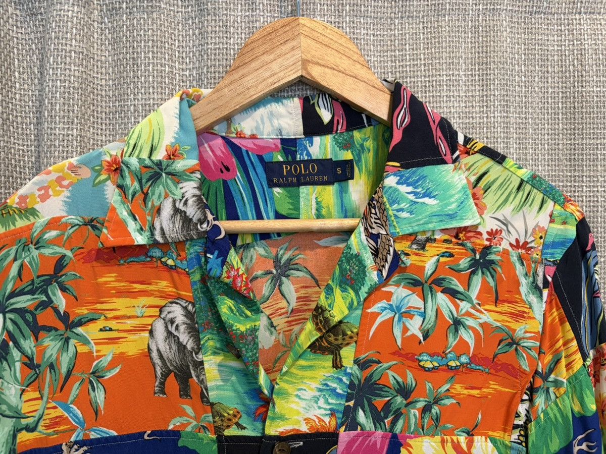 Ralph Lauren Ralph Lauren Patchwork Polo Hawaiian Camp Collar Shirt Size US S / EU 44-46 / 1 - 2 Thumbnail