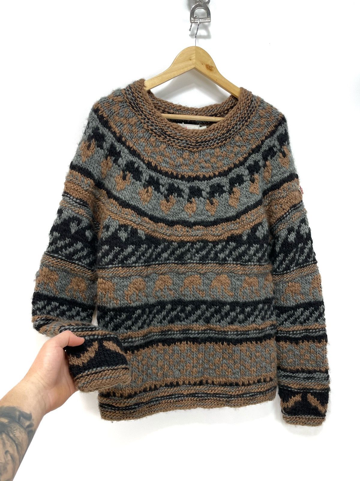 Moncler Grenoble Moncler Grenoble Knit wool sweater - size L Size L / US 10 / IT 46 - 5 Thumbnail