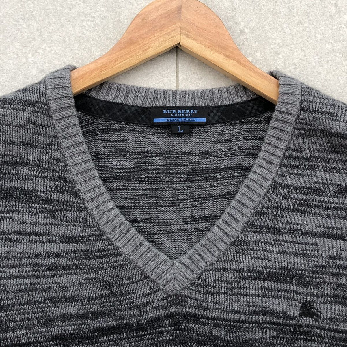 Burberry Burberry London Blue Label Wool Striped Sweatshirt Size US M / EU 48-50 / 2 - 13 Thumbnail