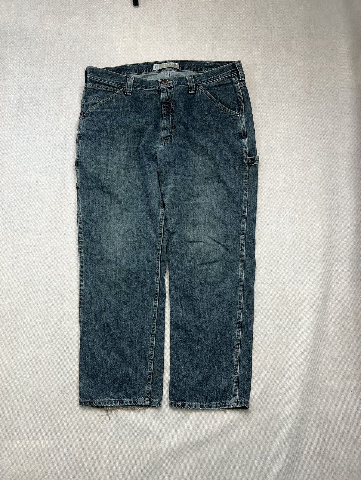 Lee × Vintage Baggy Pants Lee Single Knee Dungarees Hip Hop Rap Vintage Size US 38 / EU 54 - 2 Thumbnail