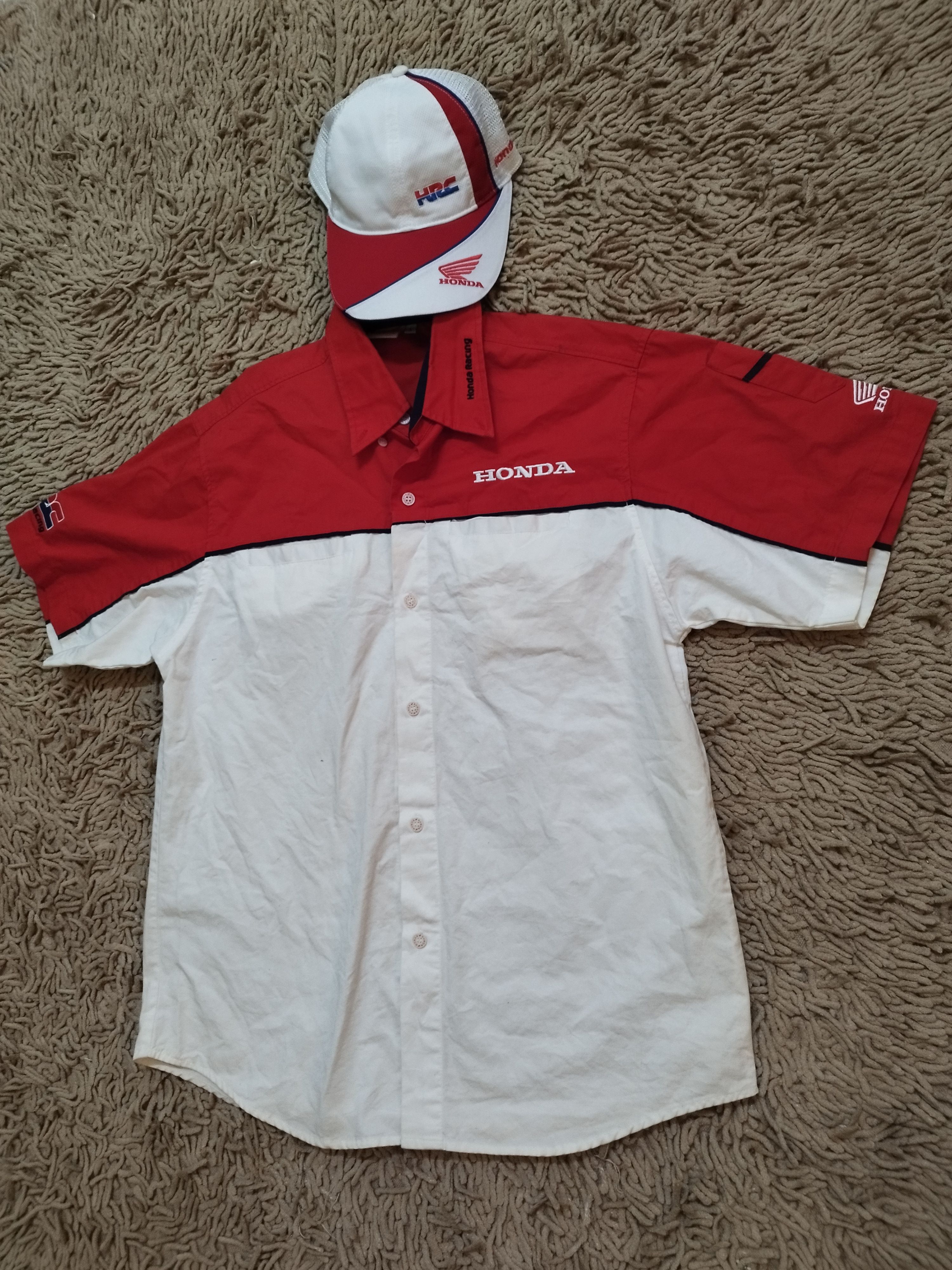 Honda × Japanese Brand Honda HRC Shirt Button Up Honda HRC Cap Size US L / EU 52-54 / 3 - 3 Thumbnail