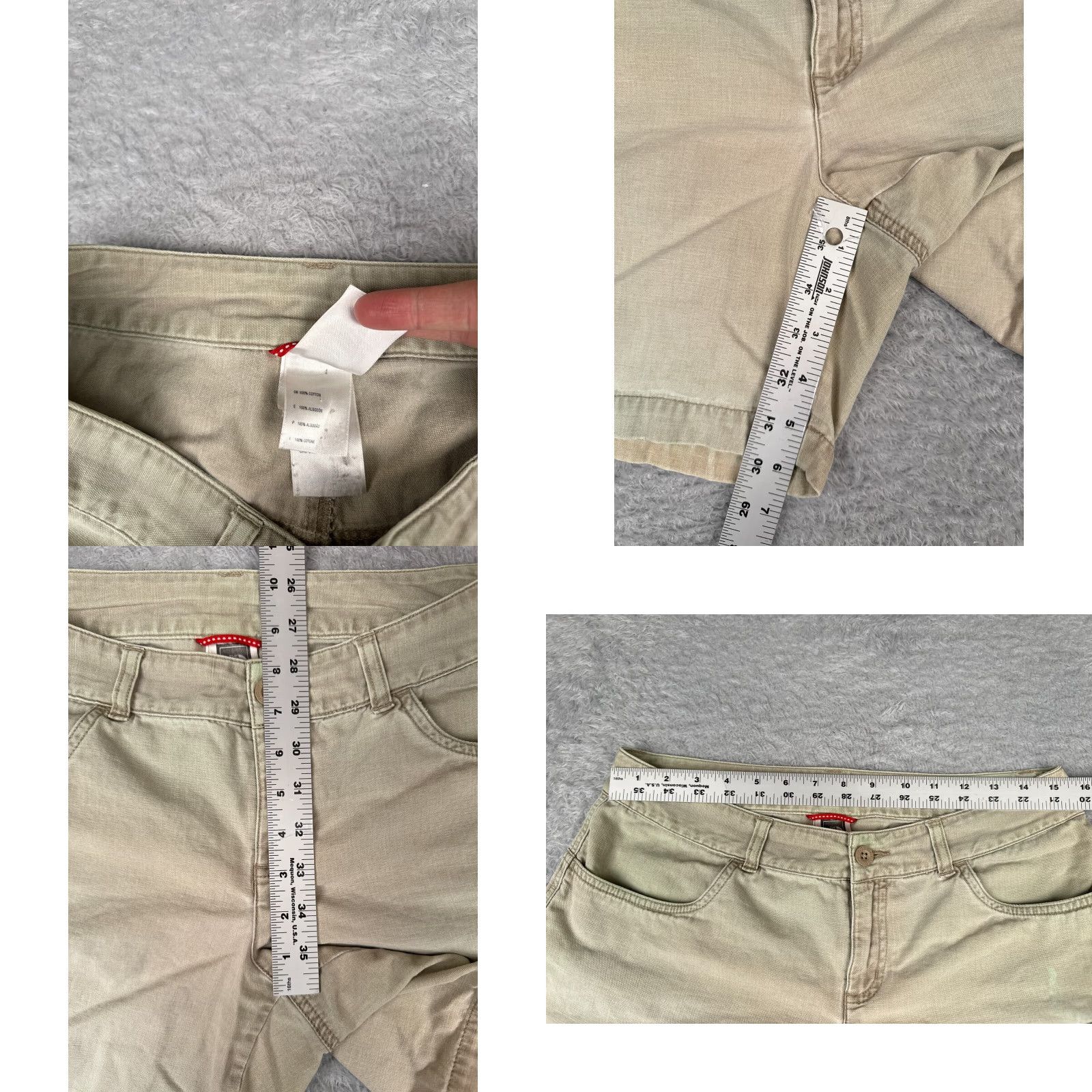 The North Face The North Face Shorts Women 10 Beige 100% Cotton Cargo Hiking Fishing 31x6 Size 32" / US 10 / IT 46 - 8 Thumbnail