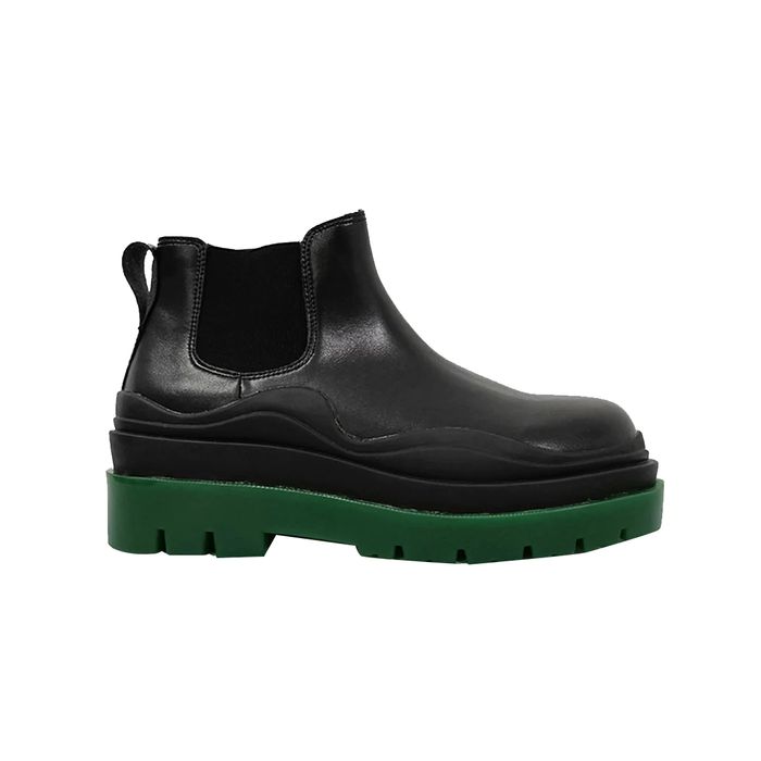 Bottega Veneta // Black & Green Tire Boot – VSP Consignment