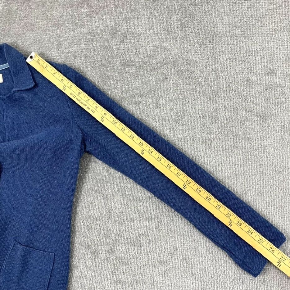 Vintage Falconeri Women's Cardigan Sweater Blazer Small Blue Wool Knitted Notched Italy Casual Winter Size S / US 4 / IT 40 - 7 Thumbnail
