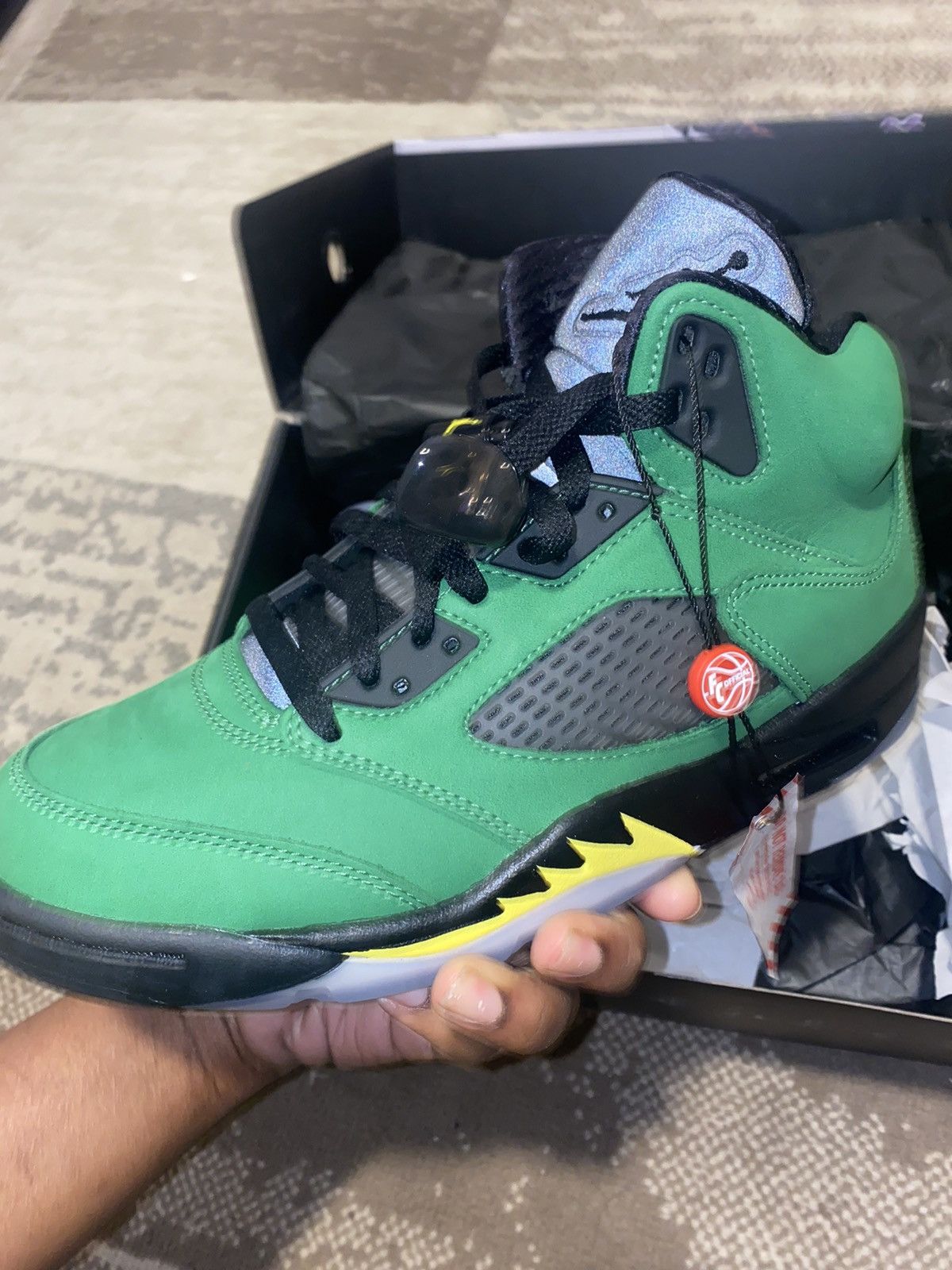 Jordan Brand Jordan 5 Retro SE Oregon ( $📦 on depop) Size US 8 / EU 41 - 2 Thumbnail