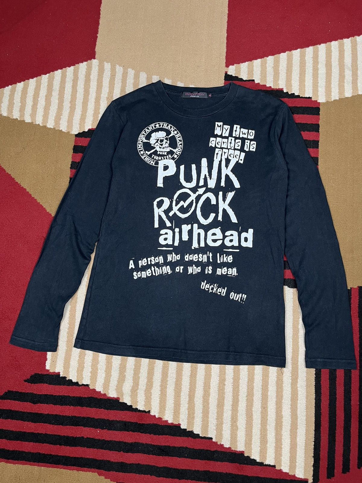 Japanese Brand Y2k Style Punk Longsleeve Thruxton Size US S / EU 44-46 / 1 - 2 Thumbnail