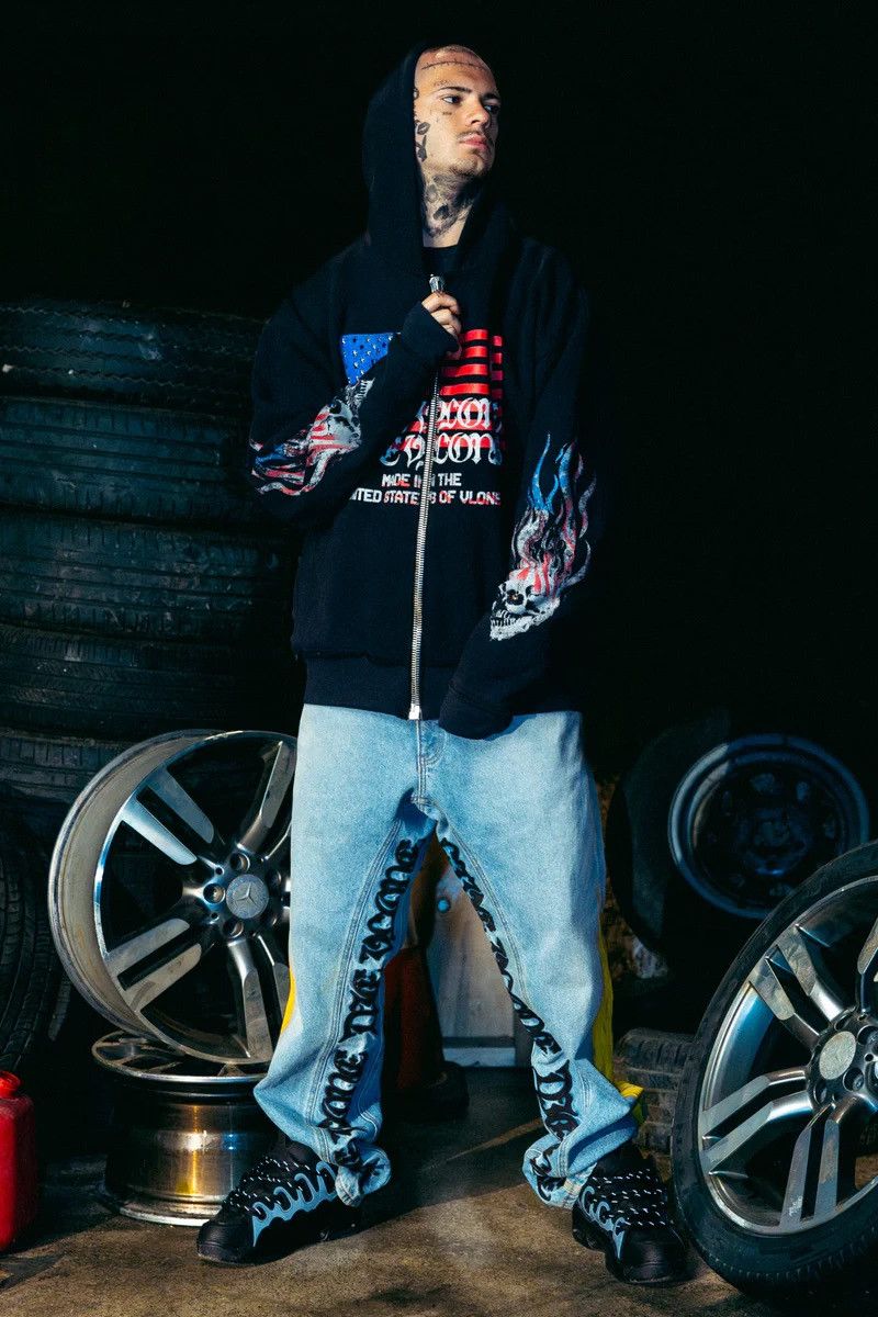 Vlone Vlone Flag Zip Up Hoodie Size US XL / EU 56 / 4 - 3 Thumbnail