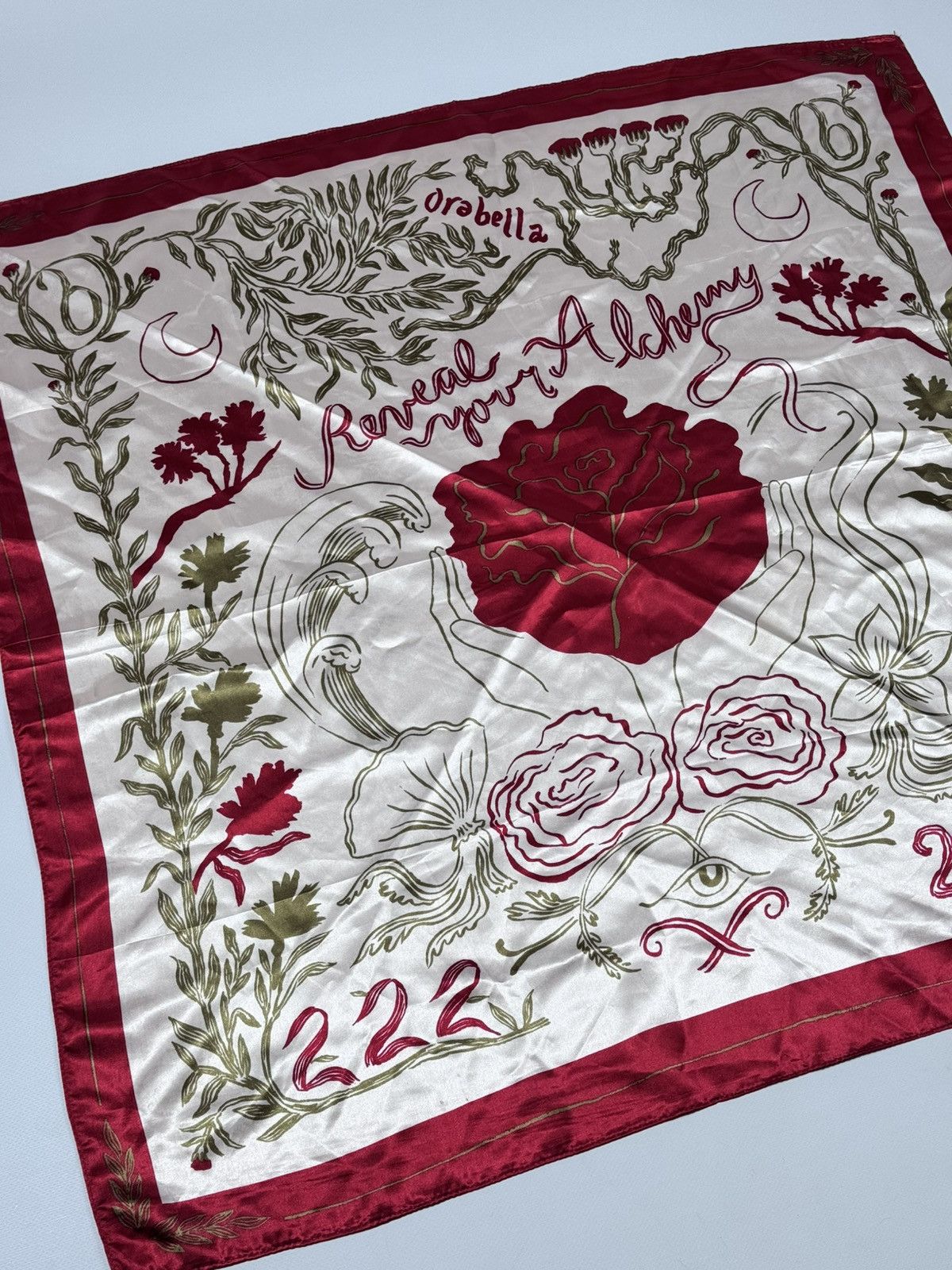 Other Orabella Vintage Designer Scarf «Reveal your Alchemy» Size ONE SIZE - 3 Thumbnail