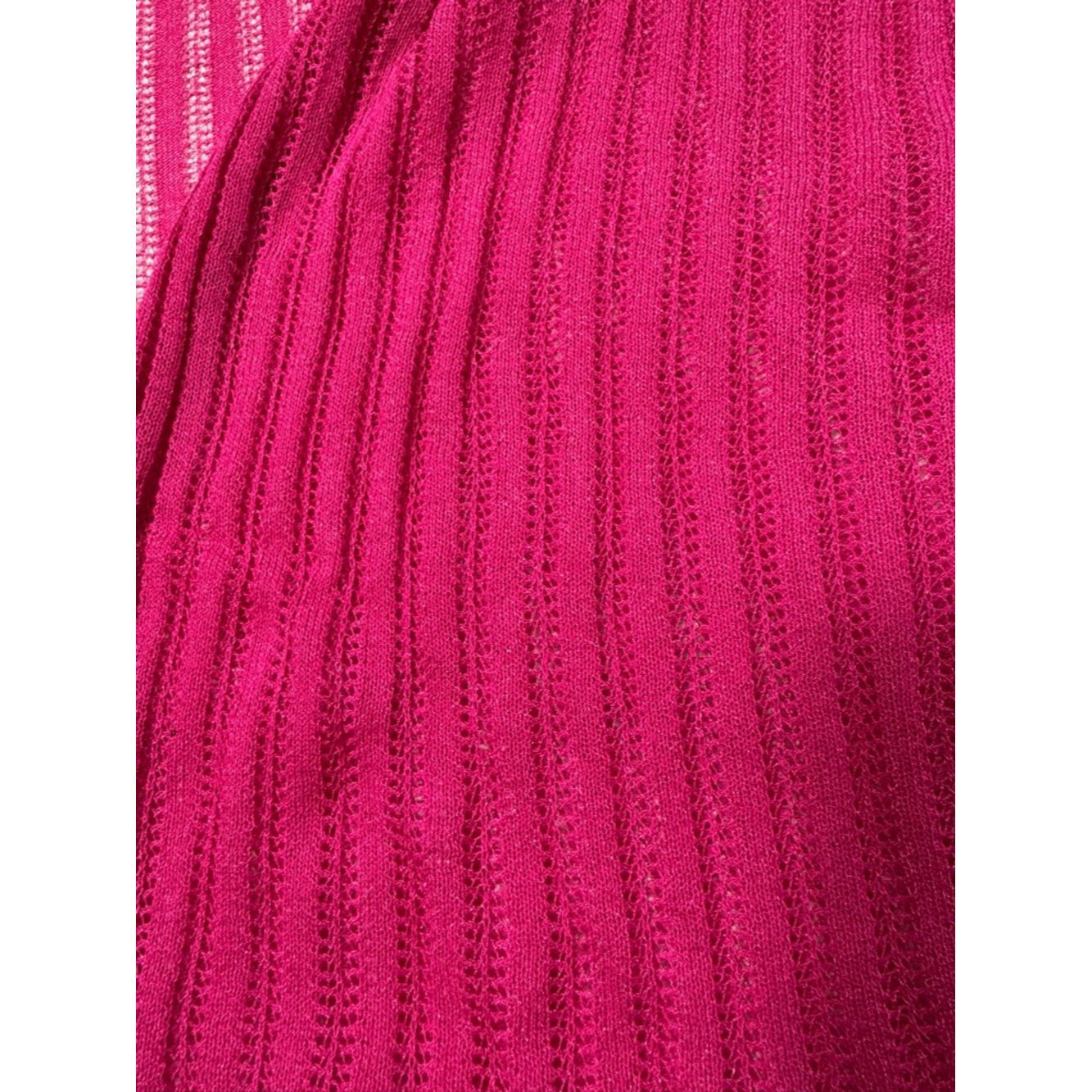Chicos Chico's Travelers Ribbed Open Front Fuchsia Cardigan Size 3 Size XL / US 12-14 / IT 48-50 - 5 Thumbnail
