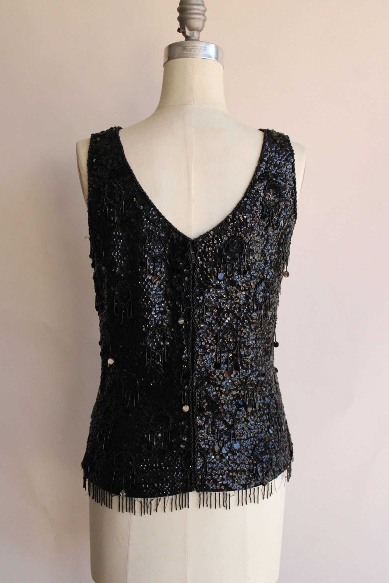 Vintage Vintage 1960s Womens Top, Forecast Shops Beaded and Sequined Size M / US 6-8 / IT 42-44 - 9 Thumbnail