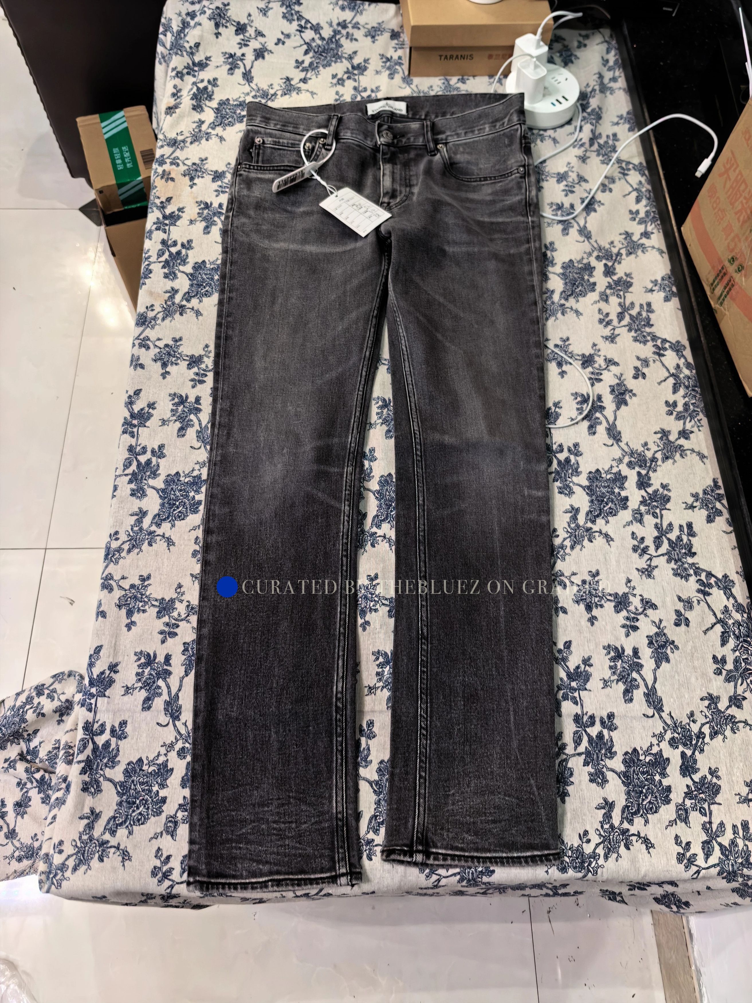 Stone Island Black Denim Jeans, Size 30 Size US 30 / EU 46 - 1 Thumbnail