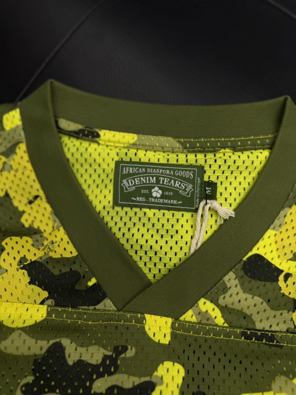DENIM TEARS Denim Tears Yellow Camo Cotton Wreath Jersey Size M (NEW) Size US M / EU 48-50 / 2 - 7 Thumbnail