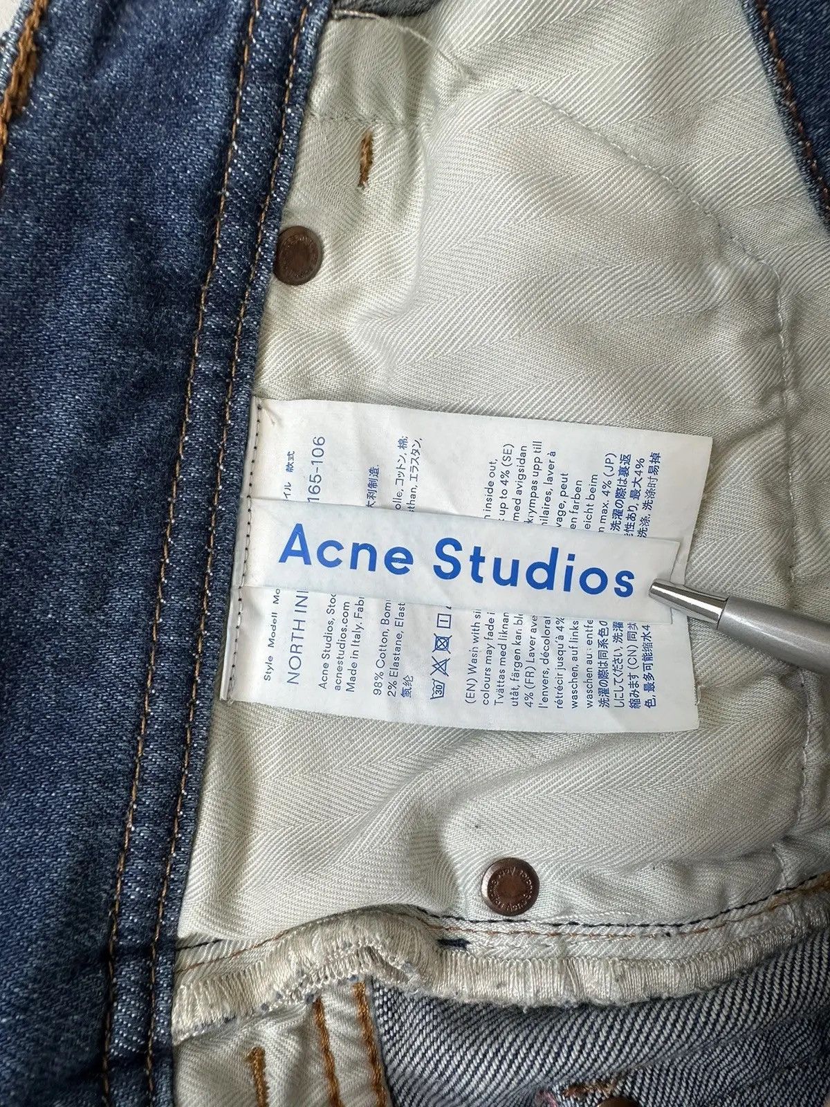 Acne Studios Womens Acne Studios Skinny Jeans Streetwear Size 29" - 10 Thumbnail