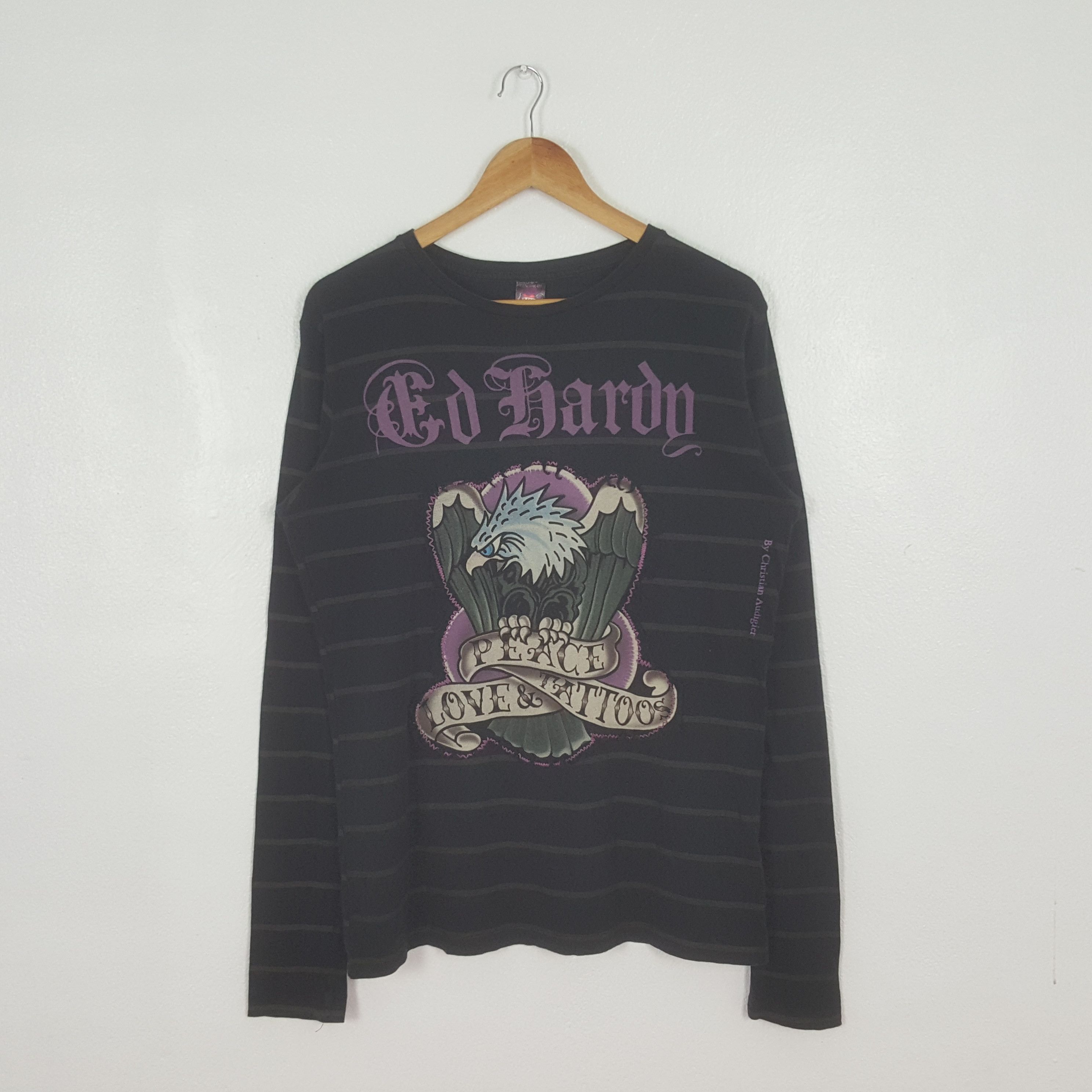 Ed Hardy Vintage Ed Hardy American Punk Style Tshirt C312N71 Size US M / EU 48-50 / 2 - 1 Thumbnail