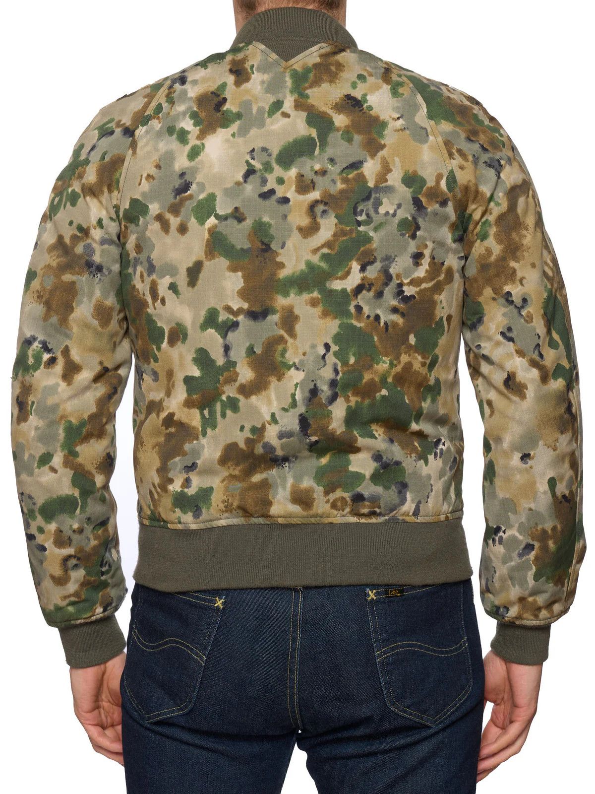 I. Spiewak And Sons SPIEWAK & SONS Golden Fleece Camo Cotton Nylon Bomber Jacket Size US S / EU 44-46 / 1 - 2 Thumbnail