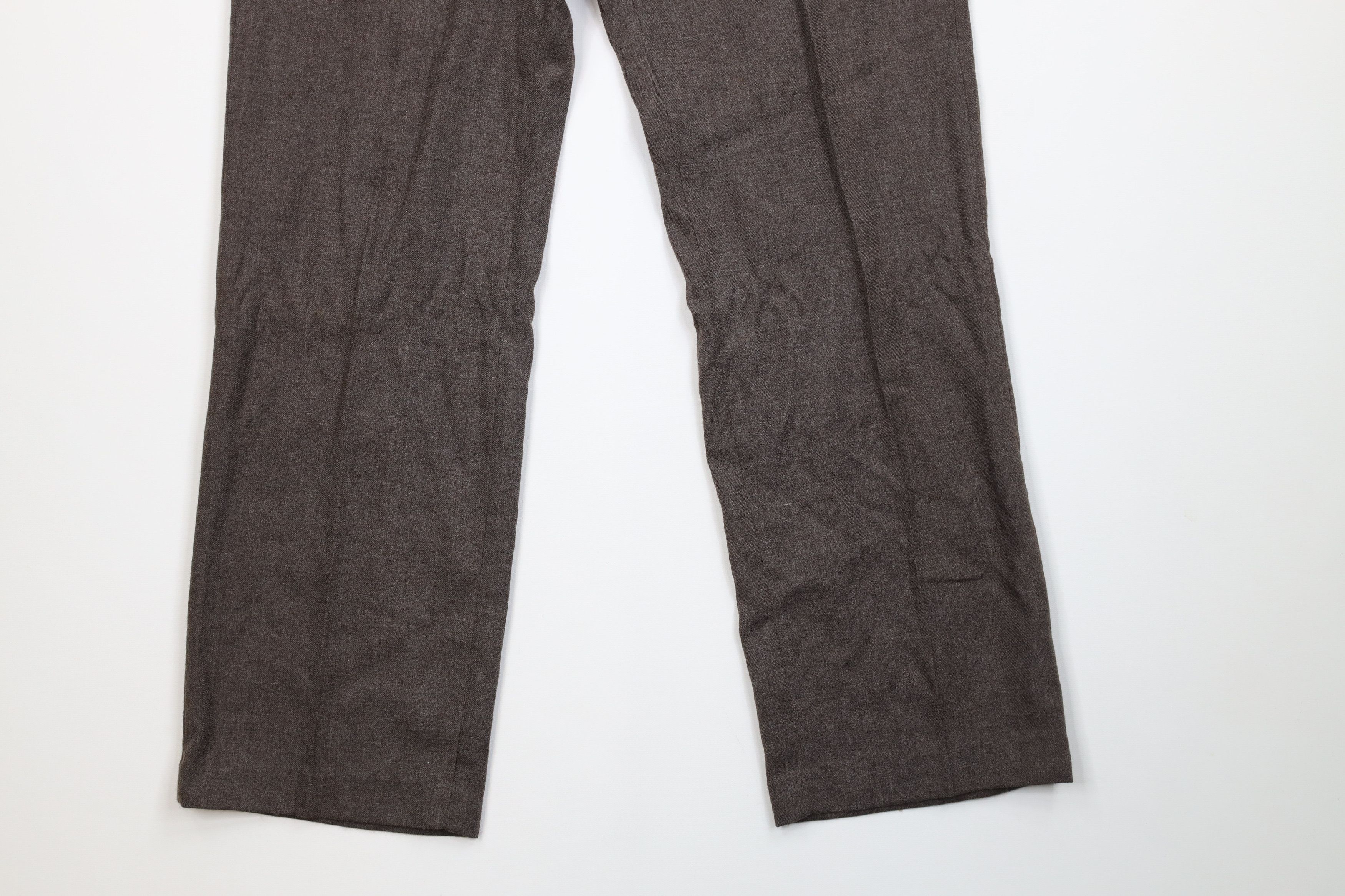 Vintage Deadstock Vintage 70s Streetwear Wide Leg Chino Pants Brown Size US 32 / EU 48 - 4 Thumbnail