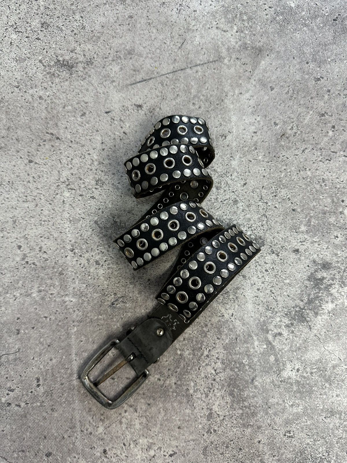 Hysteric Glamour Vintage Rhinestones Leather Belt Y2K Punk Metal Cowboy Size ONE SIZE - 3 Thumbnail