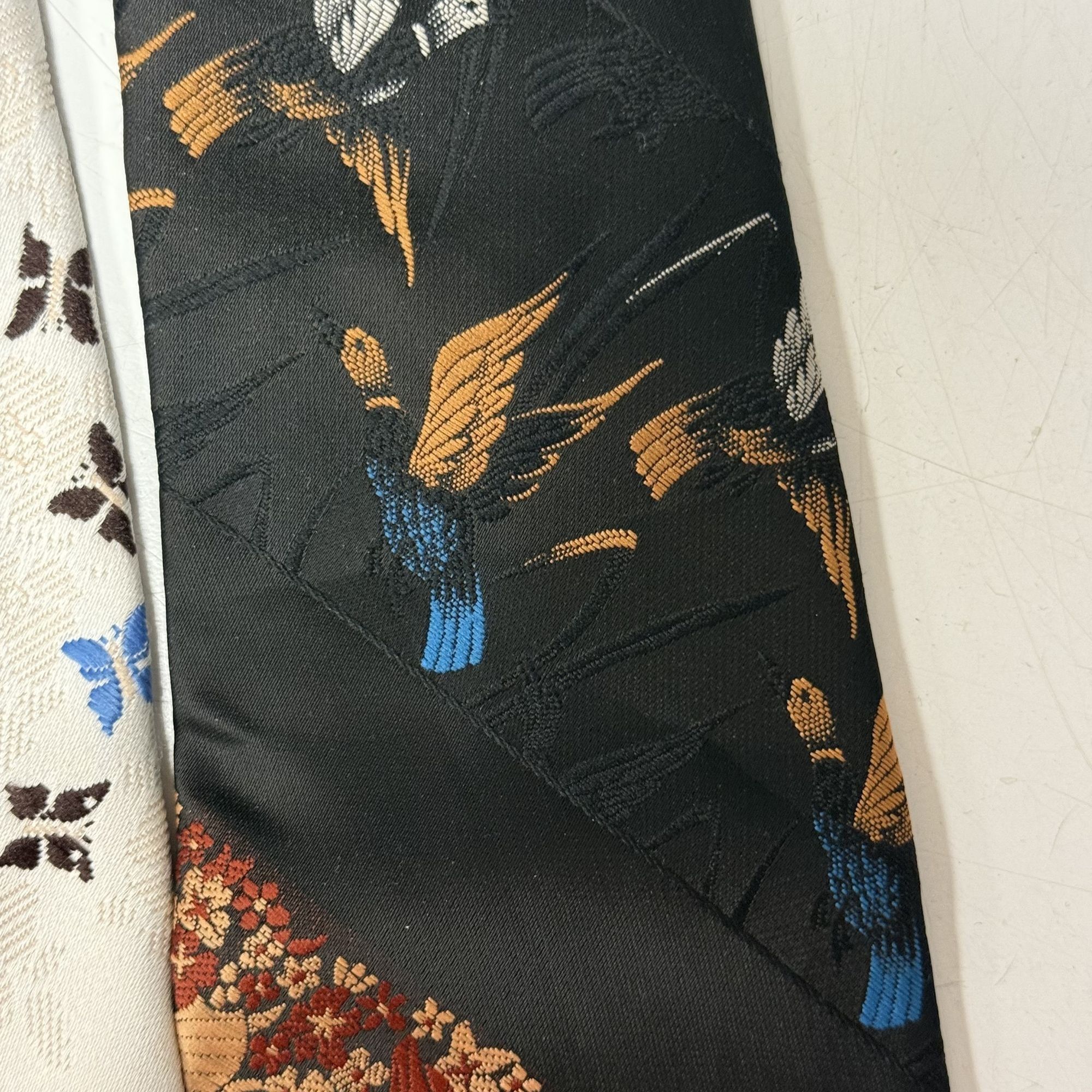 Other 15 pc 70's DISCO Necktie LOT MoD SONGBIRDS Birds Butterflies Size ONE SIZE - 7 Thumbnail