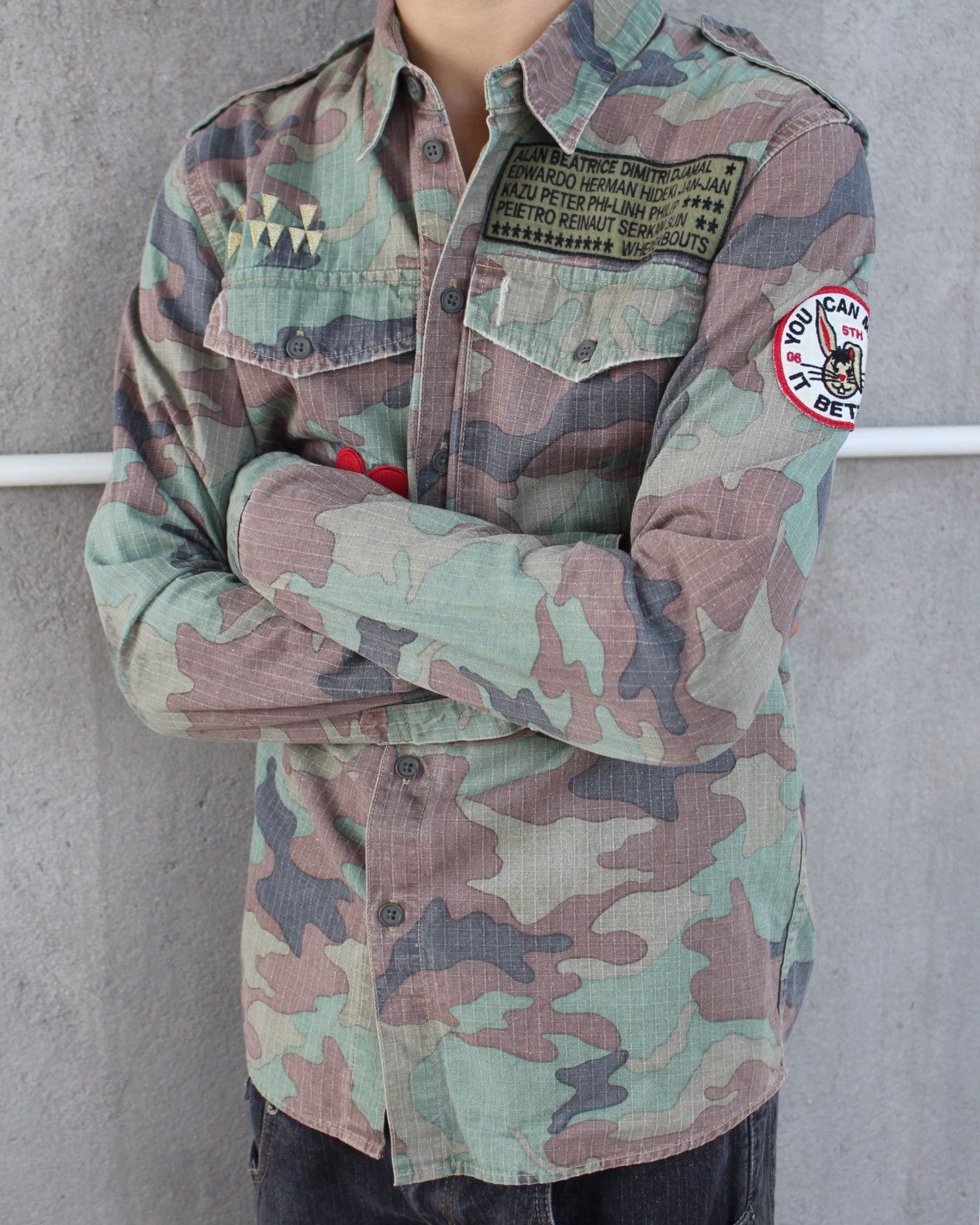 14th Addiction × If Six Was Nine × KMRii 2000S WHEREABOUTS CAMO I AM ALWAYS MISSING QUEEN JACKET Size US L / EU 52-54 / 3 - 4 Thumbnail