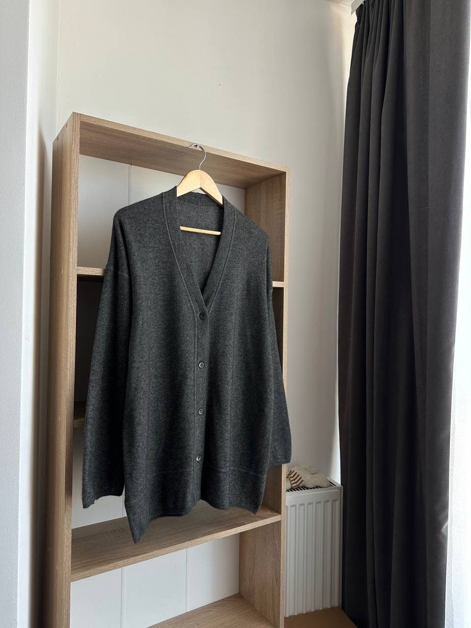 Brunello Cucinelli × Vintage Vintage Brunello Cucinelli Wool Cashmere Cardigan West Gray Size US L / EU 52-54 / 3 - 5 Thumbnail