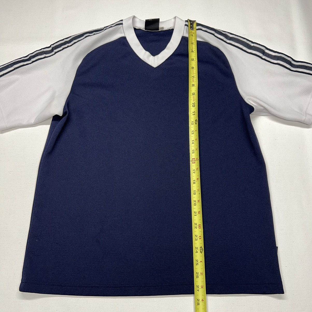No Fear × Vintage VTG No Fear Jersey Shirt Blue White Short Sleeve Stripe Y2K Size US M / EU 48-50 / 2 - 14 Thumbnail