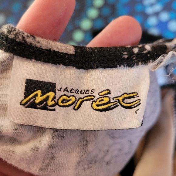 Vintage Jacques Moret Vintage Black & White Crop Top Sport Bra - M Size M / US 6-8 / IT 42-44 - 3 Thumbnail