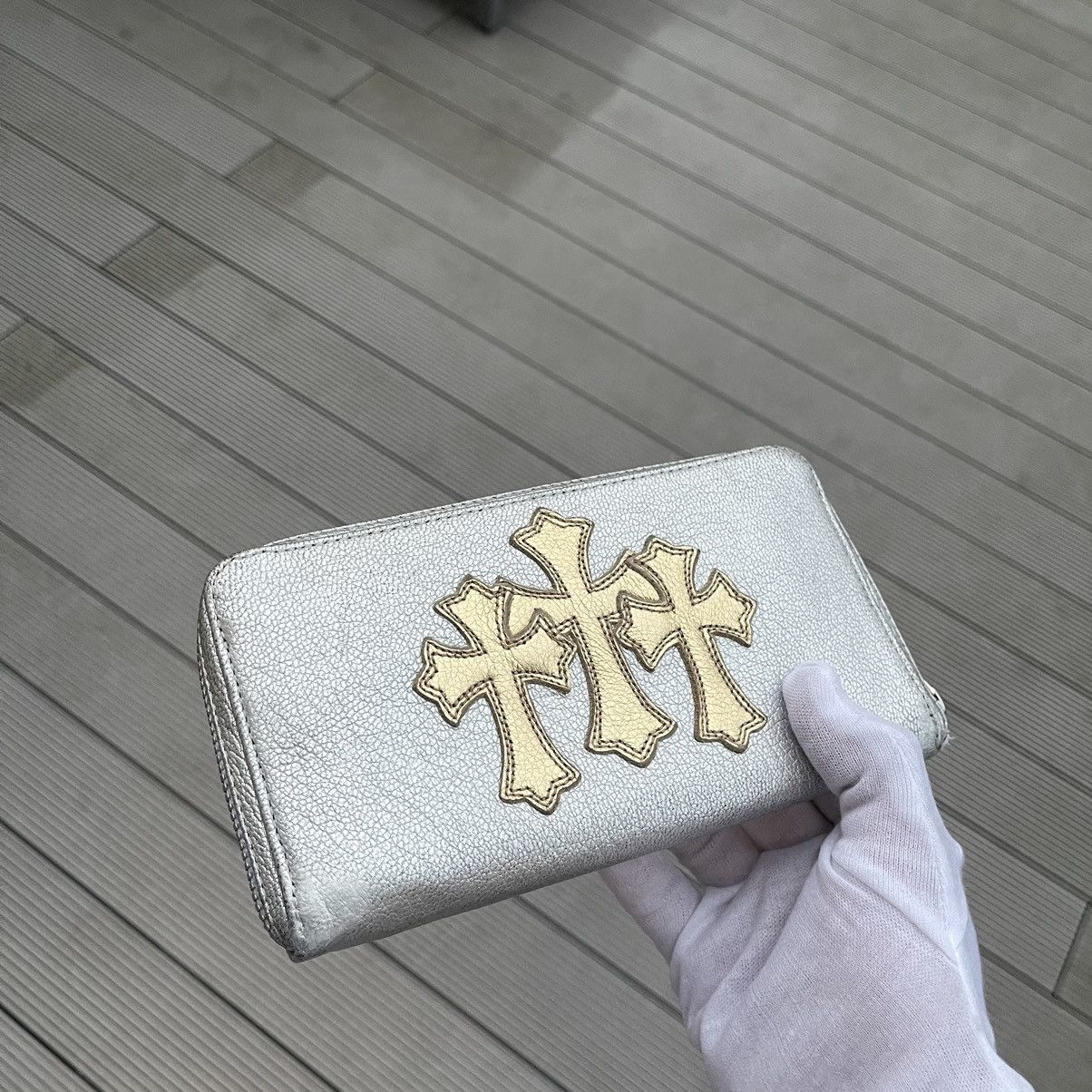 Chrome Hearts Chrome Hearts Gold Cross Metallic Wallet Size ONE SIZE - 2 Thumbnail