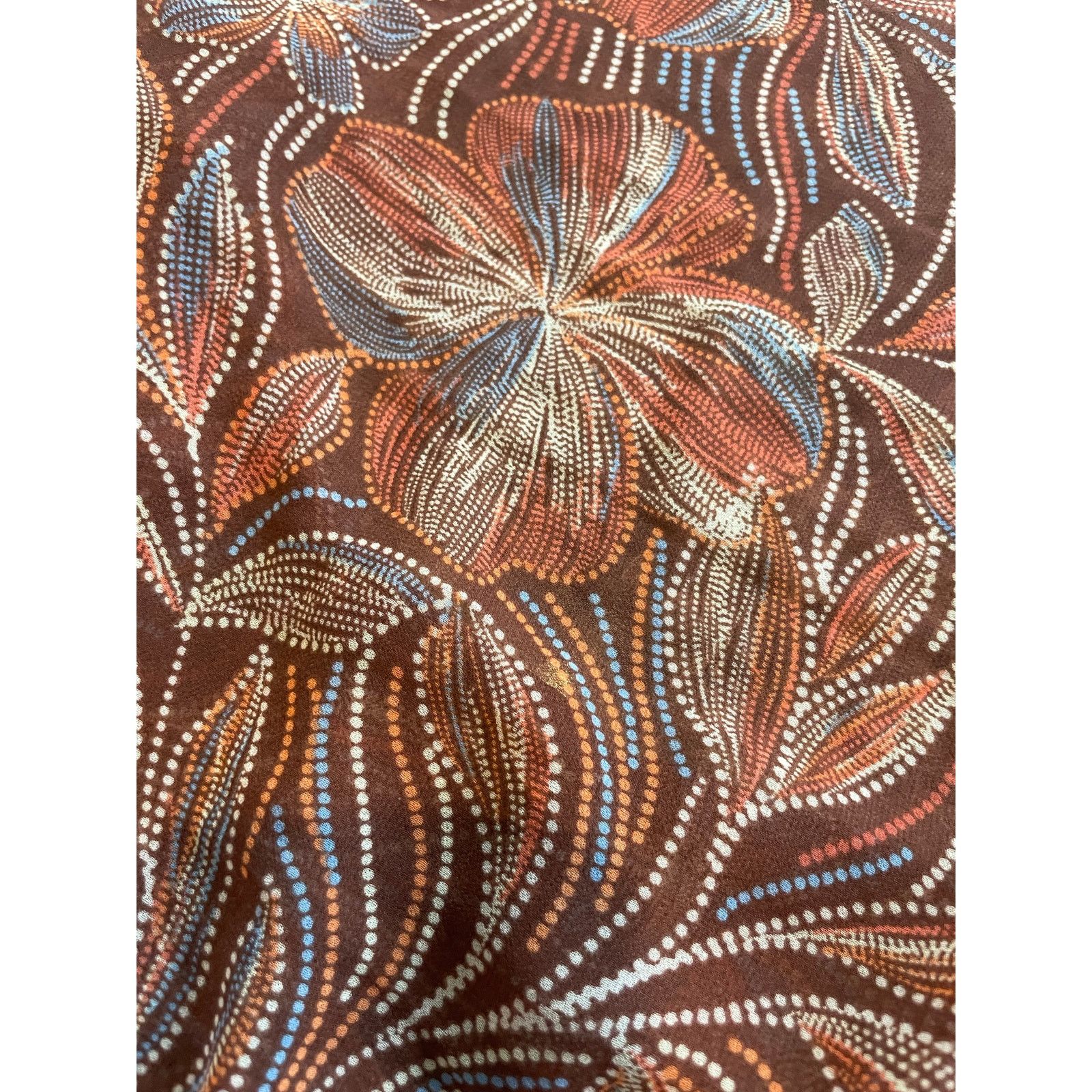 & Other Stories NEW OLIVACEOUS BLOUSE BOHO CHIC OVERSIZED SZ M BROWN FLORAL Size M / US 6-8 / IT 42-44 - 6 Thumbnail