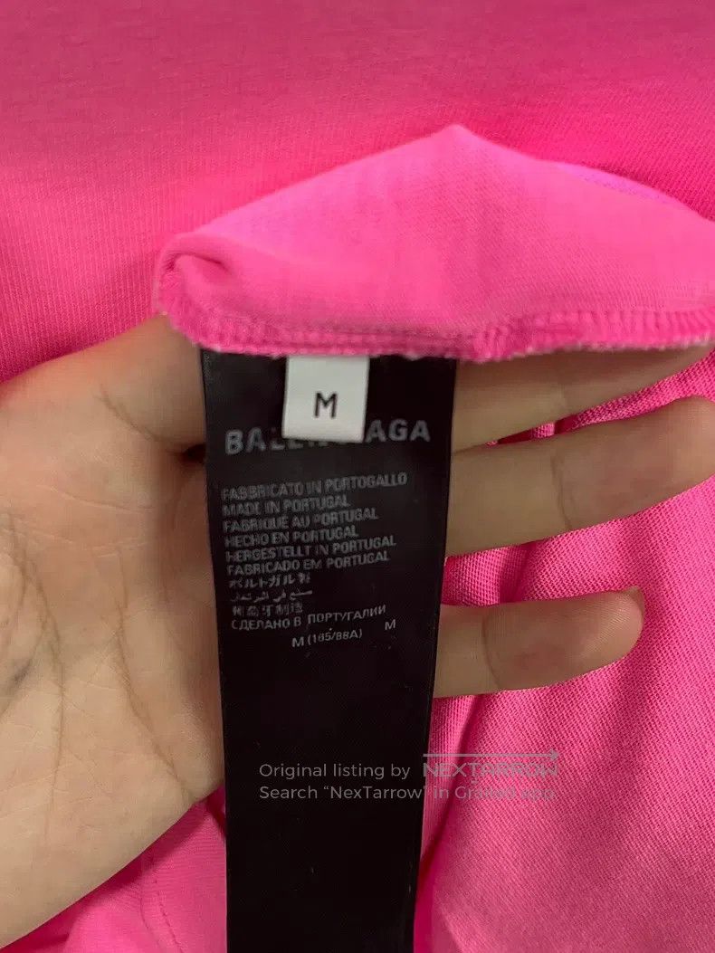 Balenciaga Balenciaga Pink Short Sleeve T-Shirt Super Beautiful Sakur Size US M / EU 48-50 / 2 - 4 Thumbnail