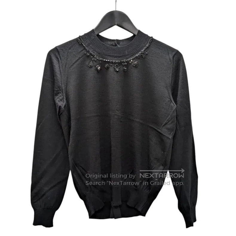 Comme des Garcons Comme Des Garcons Jeweled back-knit sweater Size S / US 4 / IT 40 - 1 Thumbnail
