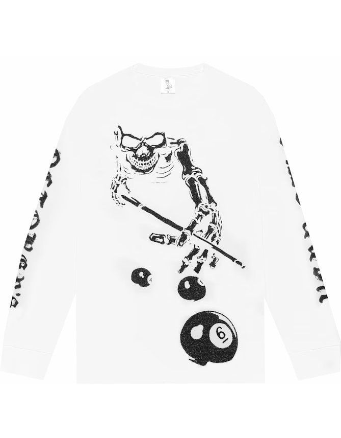 October's Very Own OVO Skeleton Long Sleeve Tee - White Size US M / EU 48-50 / 2 - 3 Thumbnail
