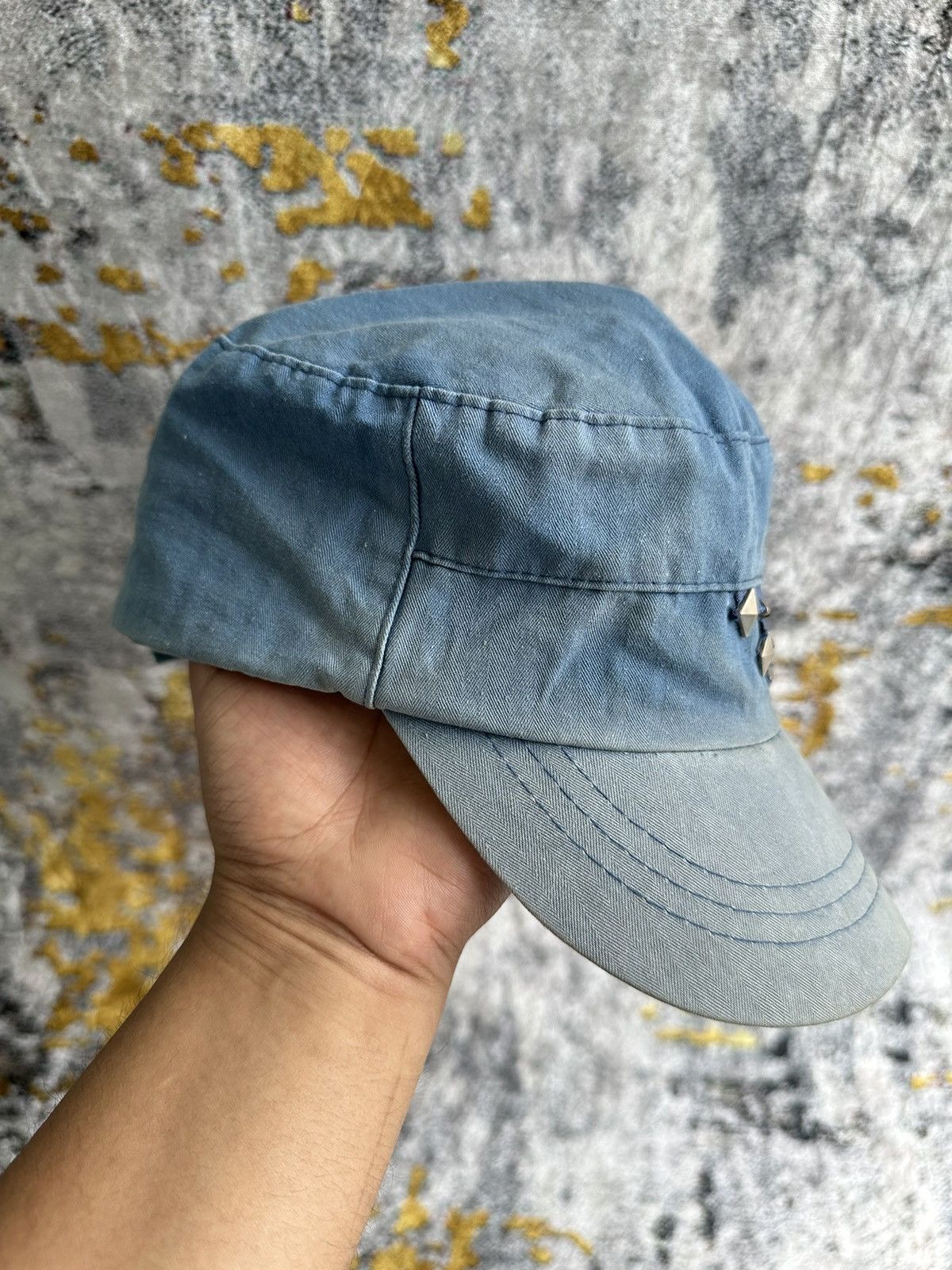 Tornado Mart JAPANESE CRAZY FADED STUDED ZIPPER CAP Size ONE SIZE - 5 Thumbnail