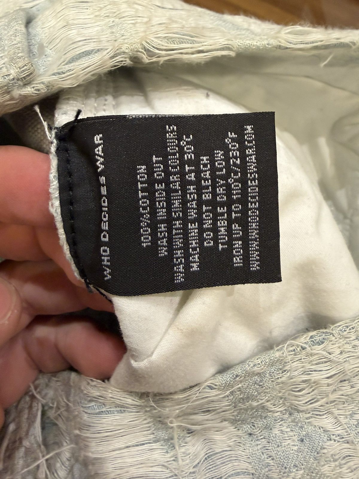 Who Decides War Who Decides War Frayed Denim Jeans Size US 34 / EU 50 - 5 Thumbnail
