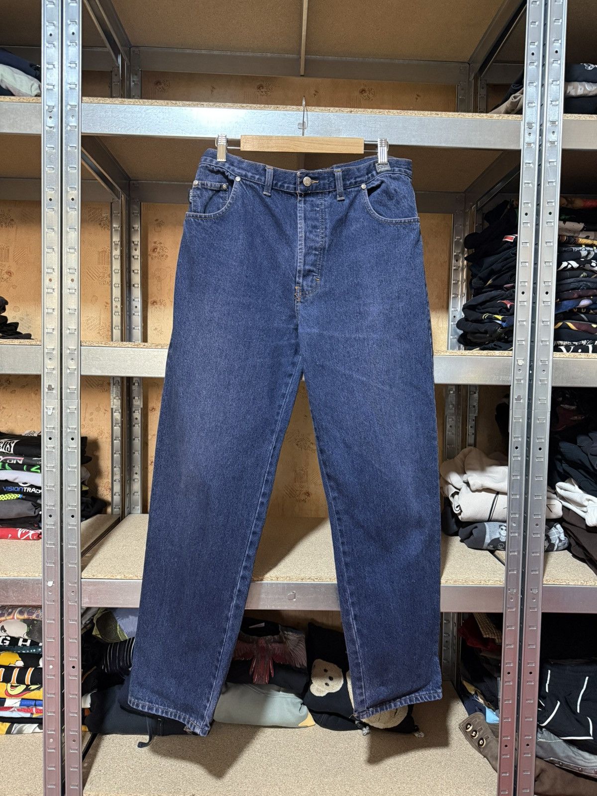 Versace × Versace Jeans Couture × Versus Versace Vintage 90s Luxury Versace Jeans Couture Denim Pants Size US 34 / EU 50 - 1 Thumbnail