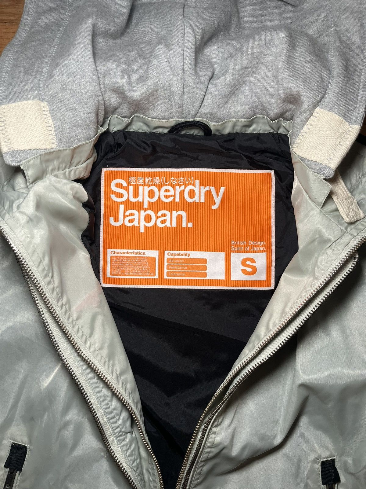 Superdry SuperDry Full-Zip Hooded Silver Bomber Jacket Size US S / EU 44-46 / 1 - 8 Thumbnail